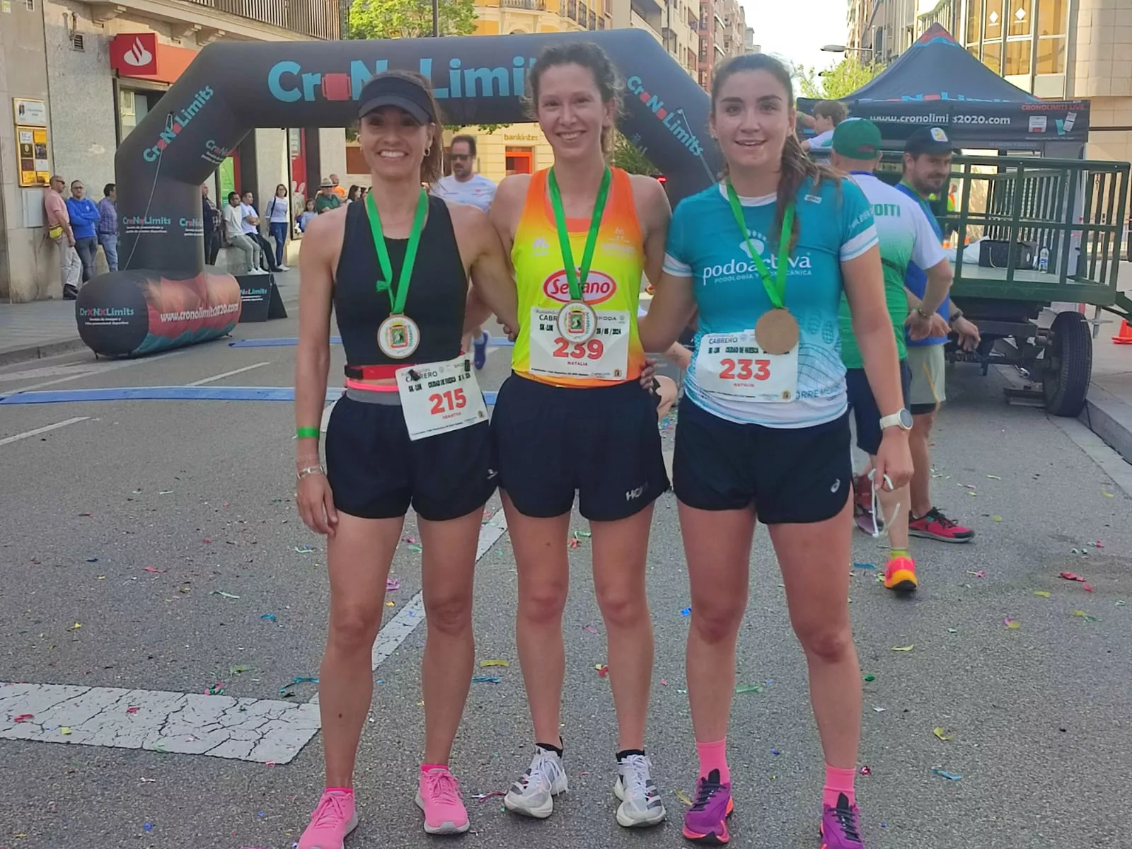 Las tres primeras 5K femenina