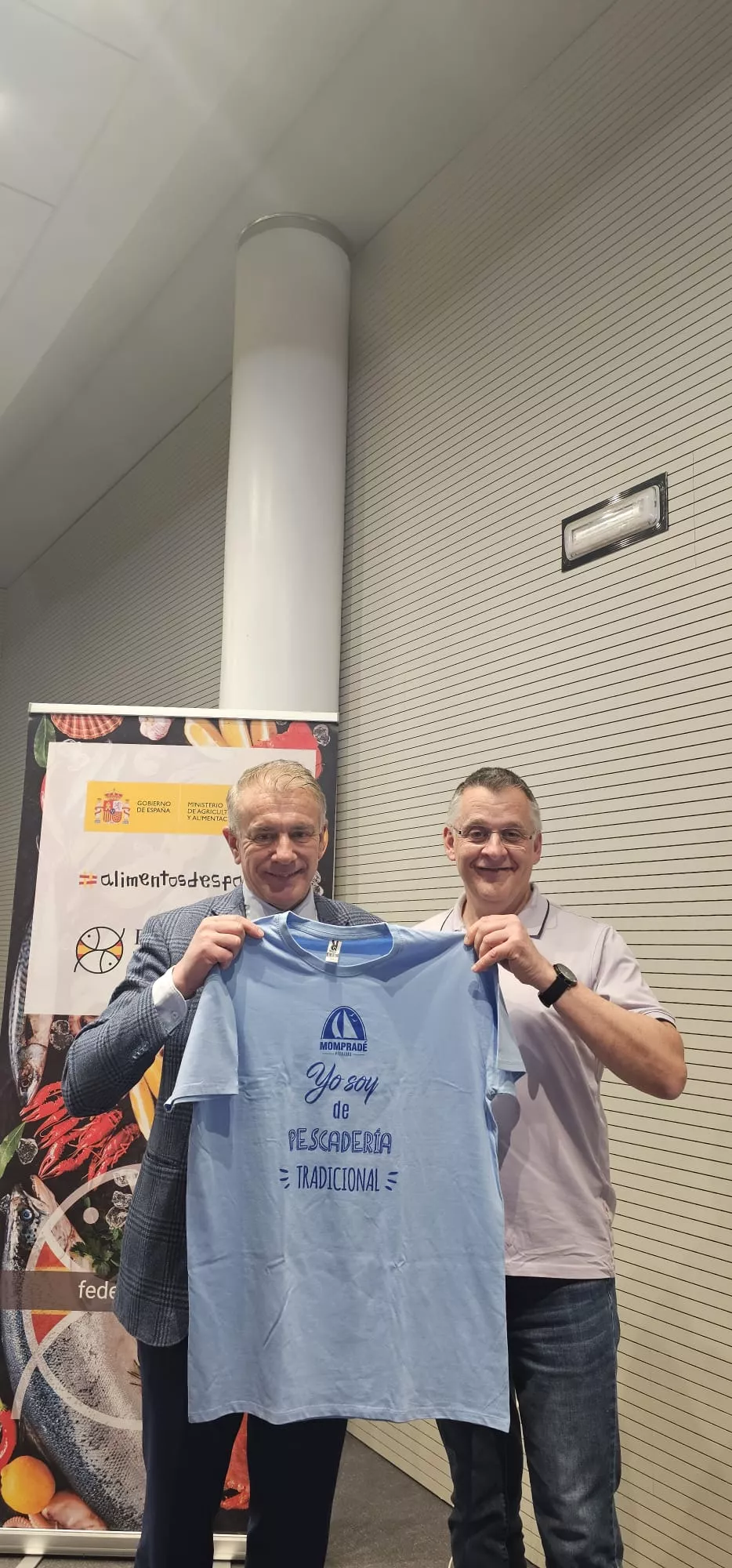 Con Francisco Abad, presidente de Fedepesca