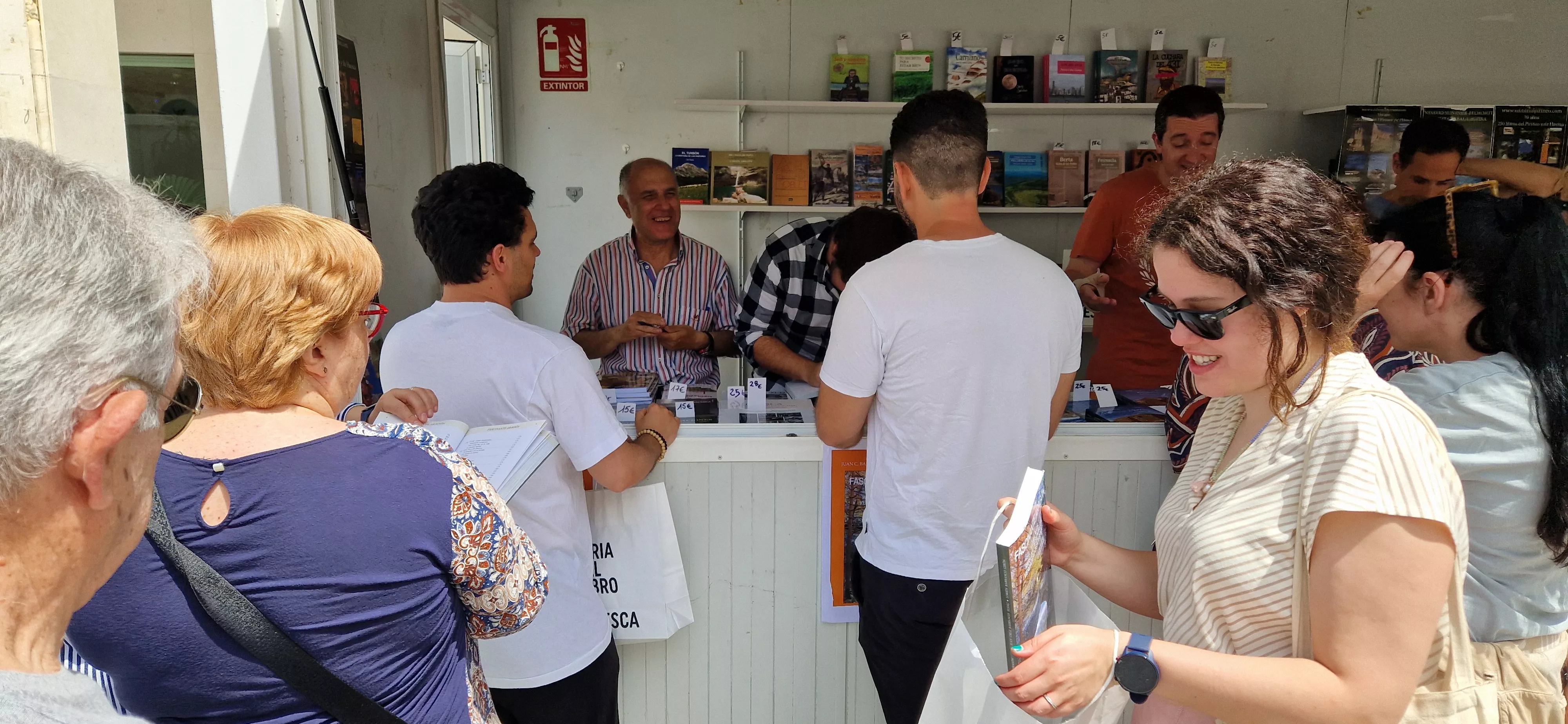 Feria del Libro de Huesca, jornada del domingo 26 de mayo. Foto Myriam Martínez