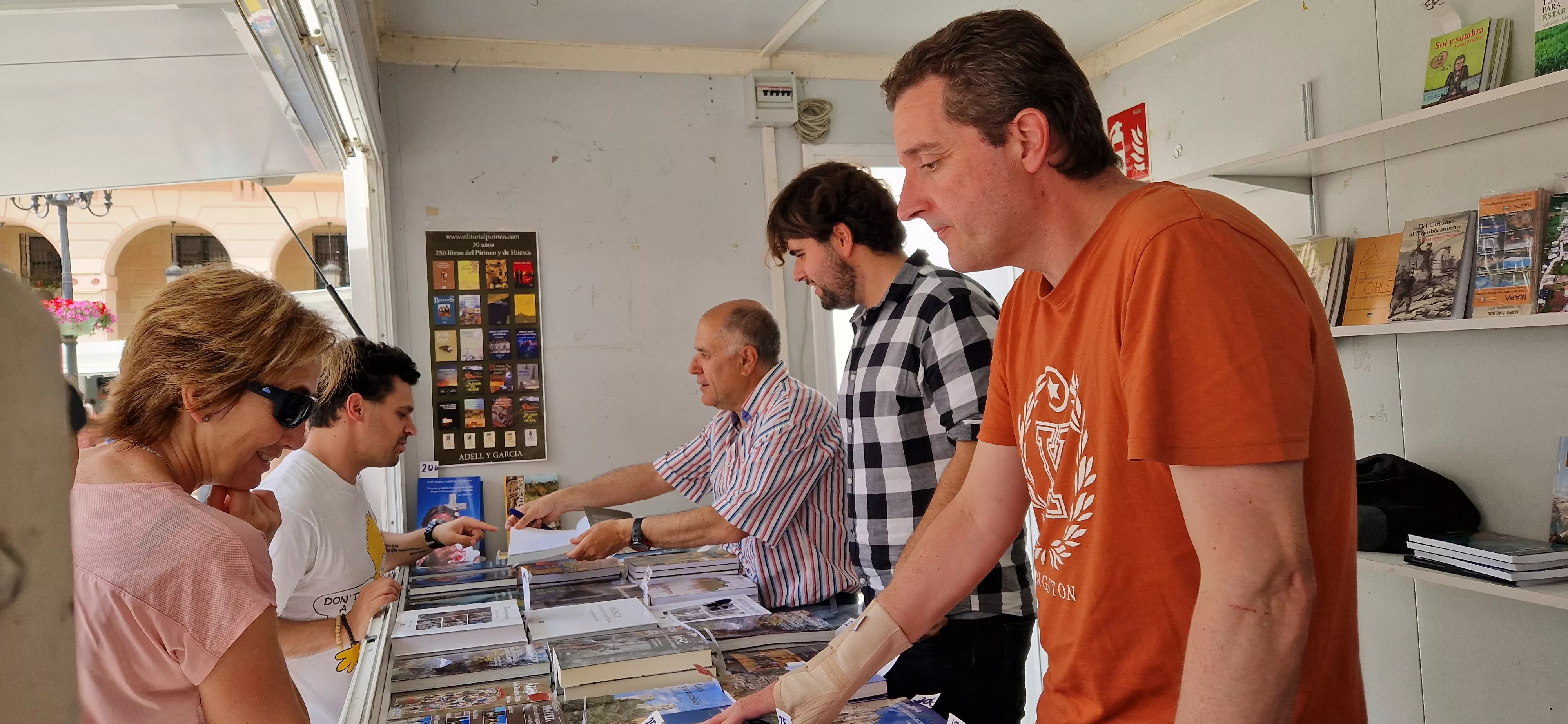 Feria del Libro de Huesca, jornada del domingo 26 de mayo. Foto Myriam Martínez