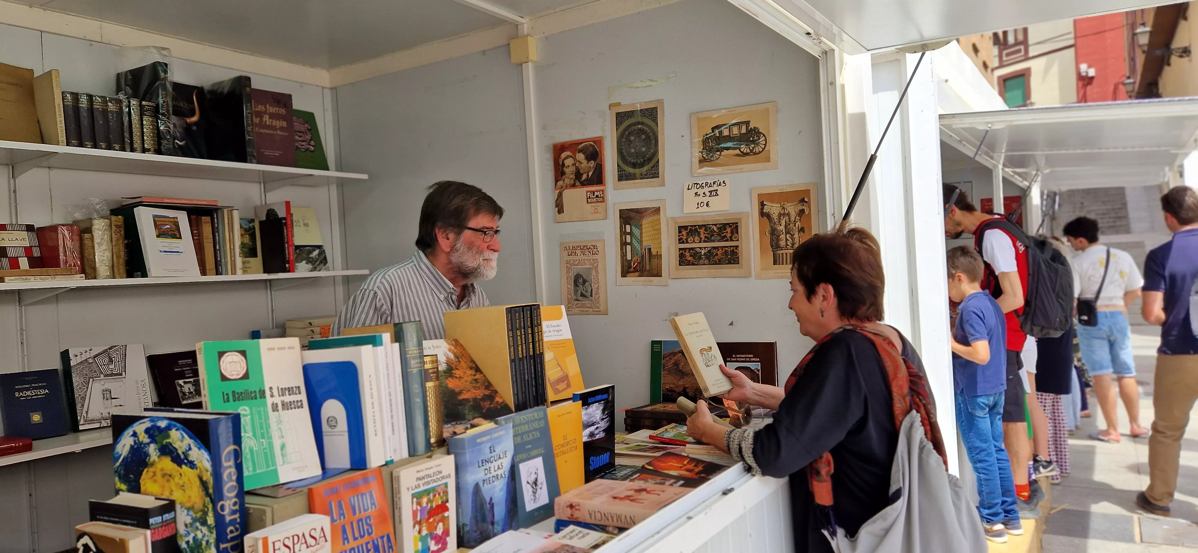 Feria del Libro de Huesca, jornada del domingo 26 de mayo. Foto Myriam Martínez