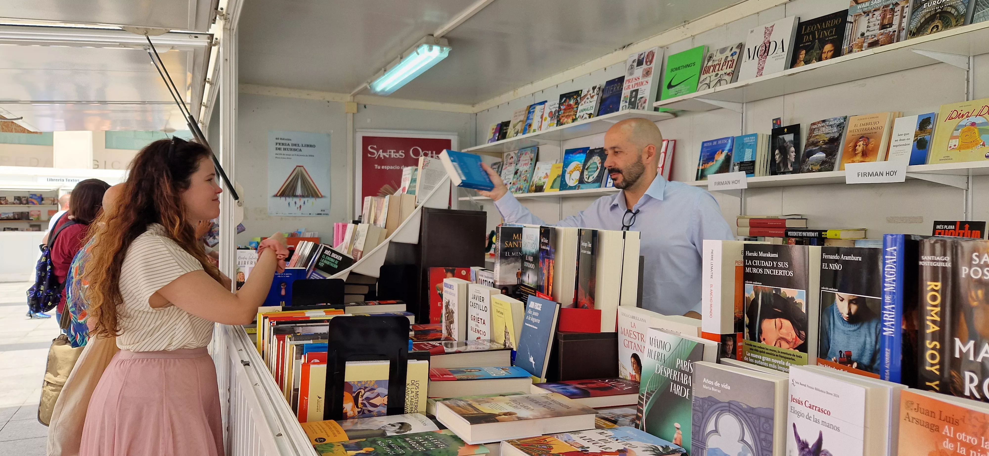 Feria del Libro de Huesca, jornada del domingo 26 de mayo. Foto Myriam Martínez