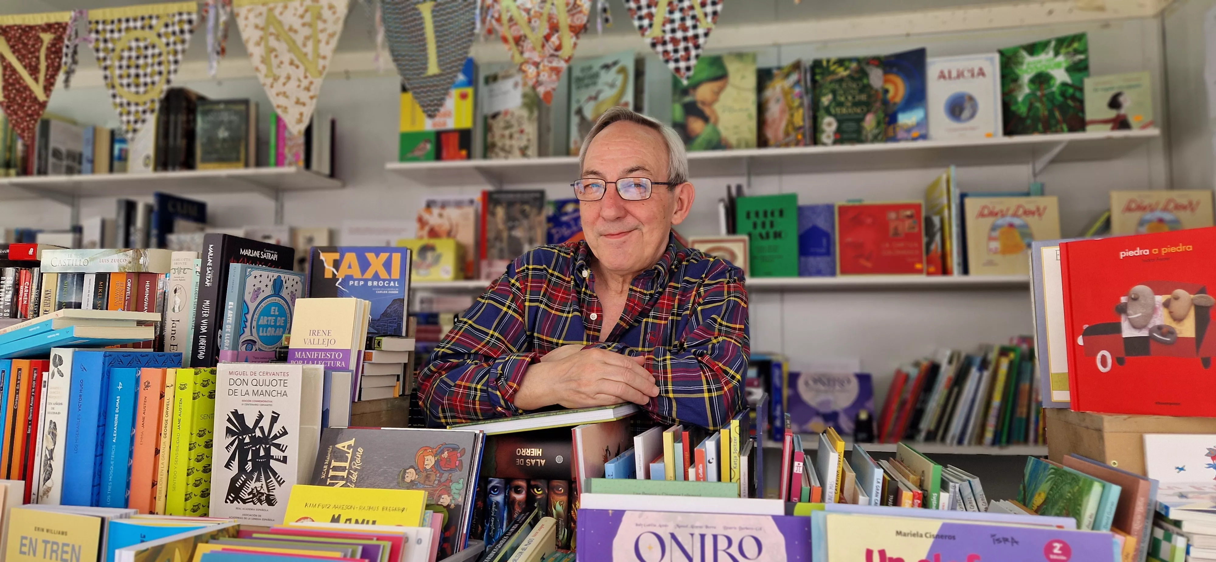 Chema Aniés, de la librería Anónima. Foto Myriam Martínez