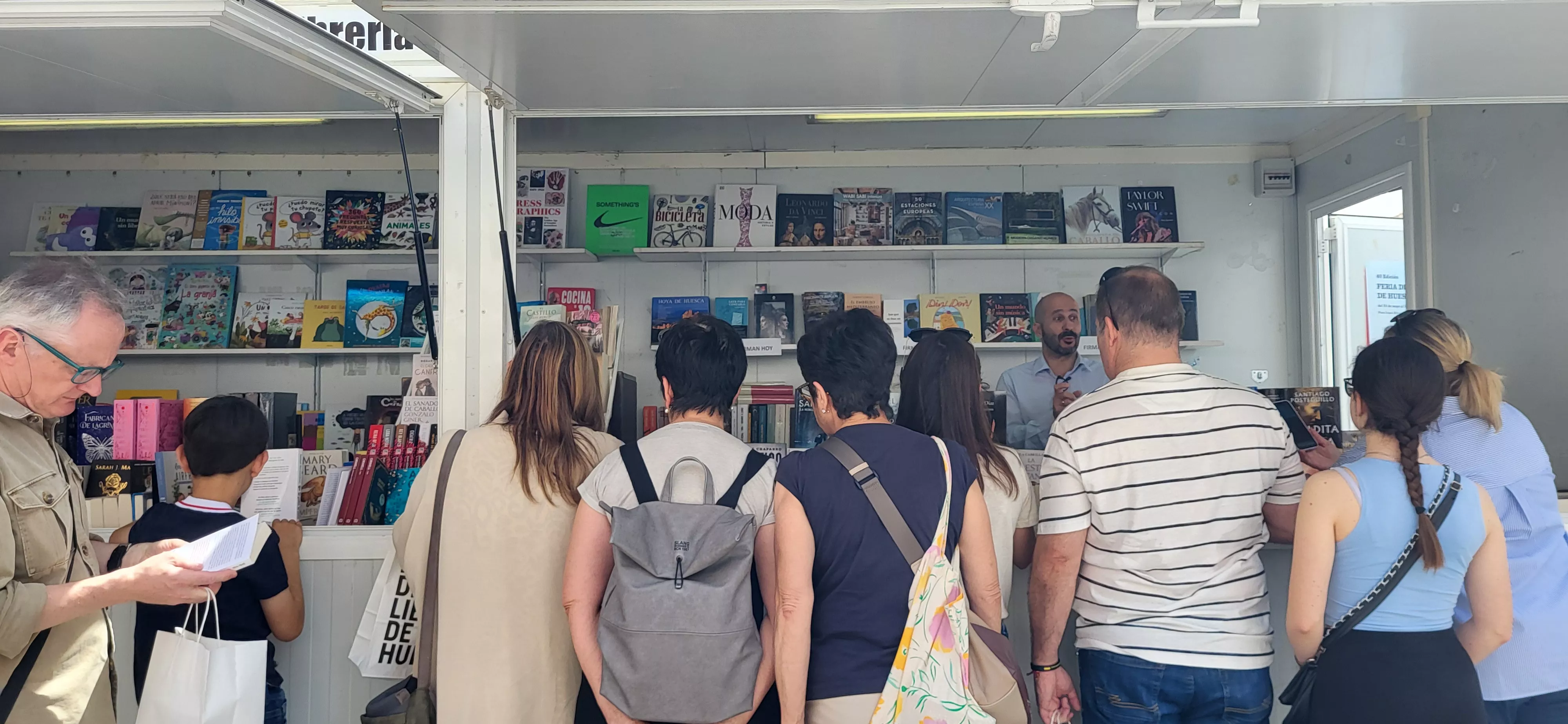 Feria del Libro de Huesca, jornada del domingo 26 de mayo. Foto Mercedes Manterola