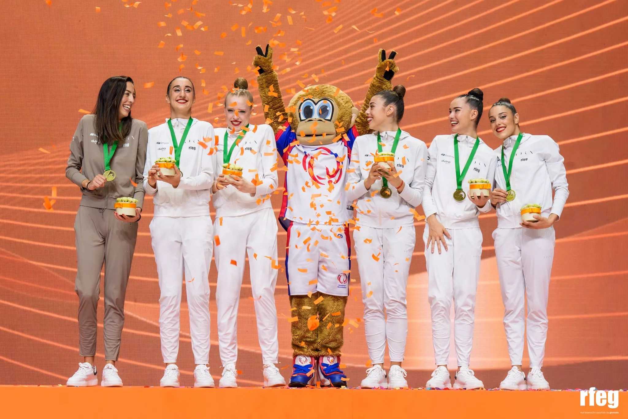 España, reina de Europa en Budapest. Foto: RFEG