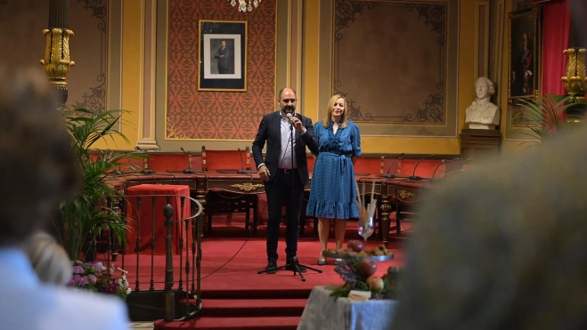 Fernando Torres y Pilar Abad en la clausura de Barbitania