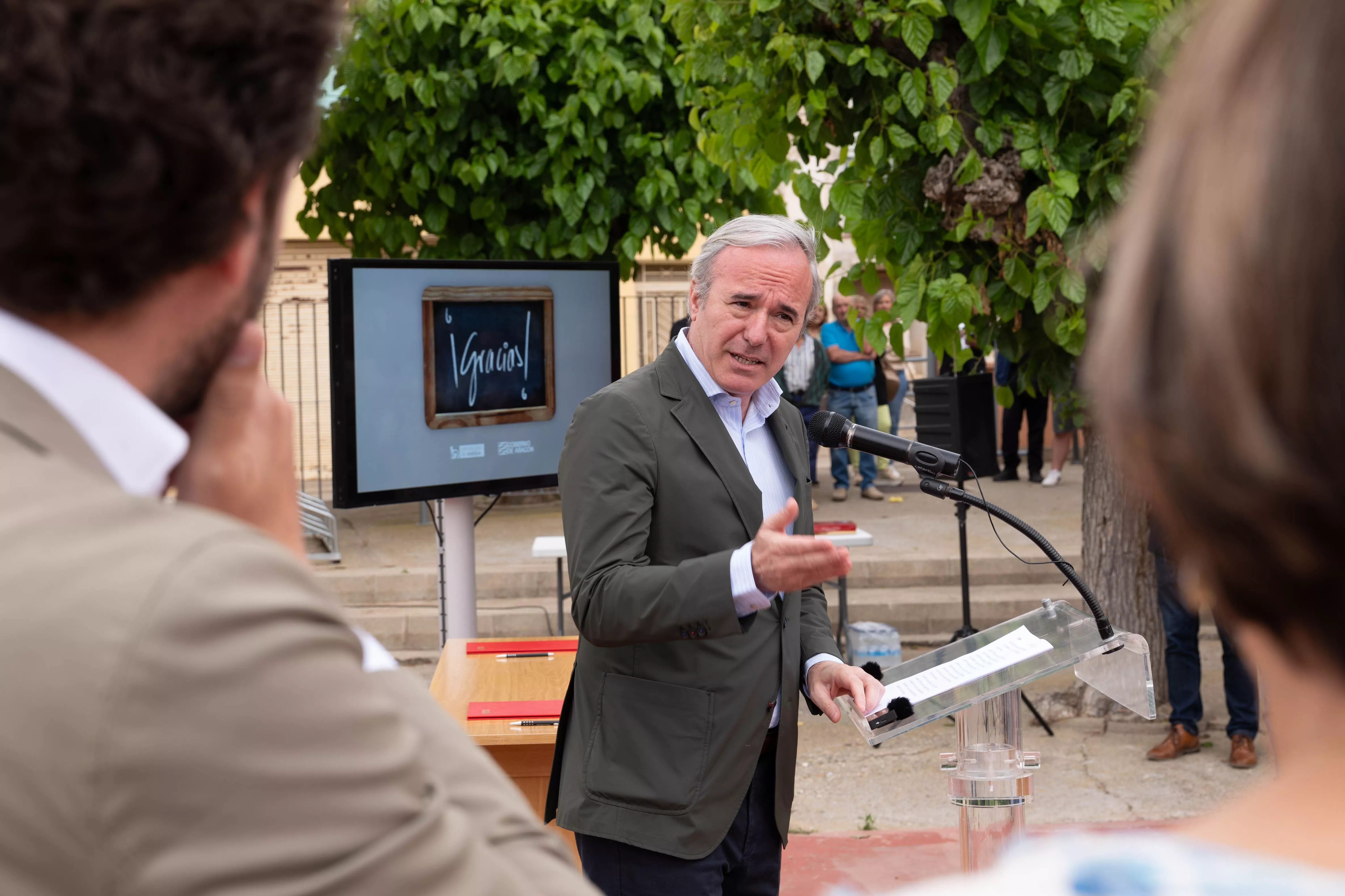 Presentación del plan de escuelas rurales de DGA y DPH. Foto Fabián Simón