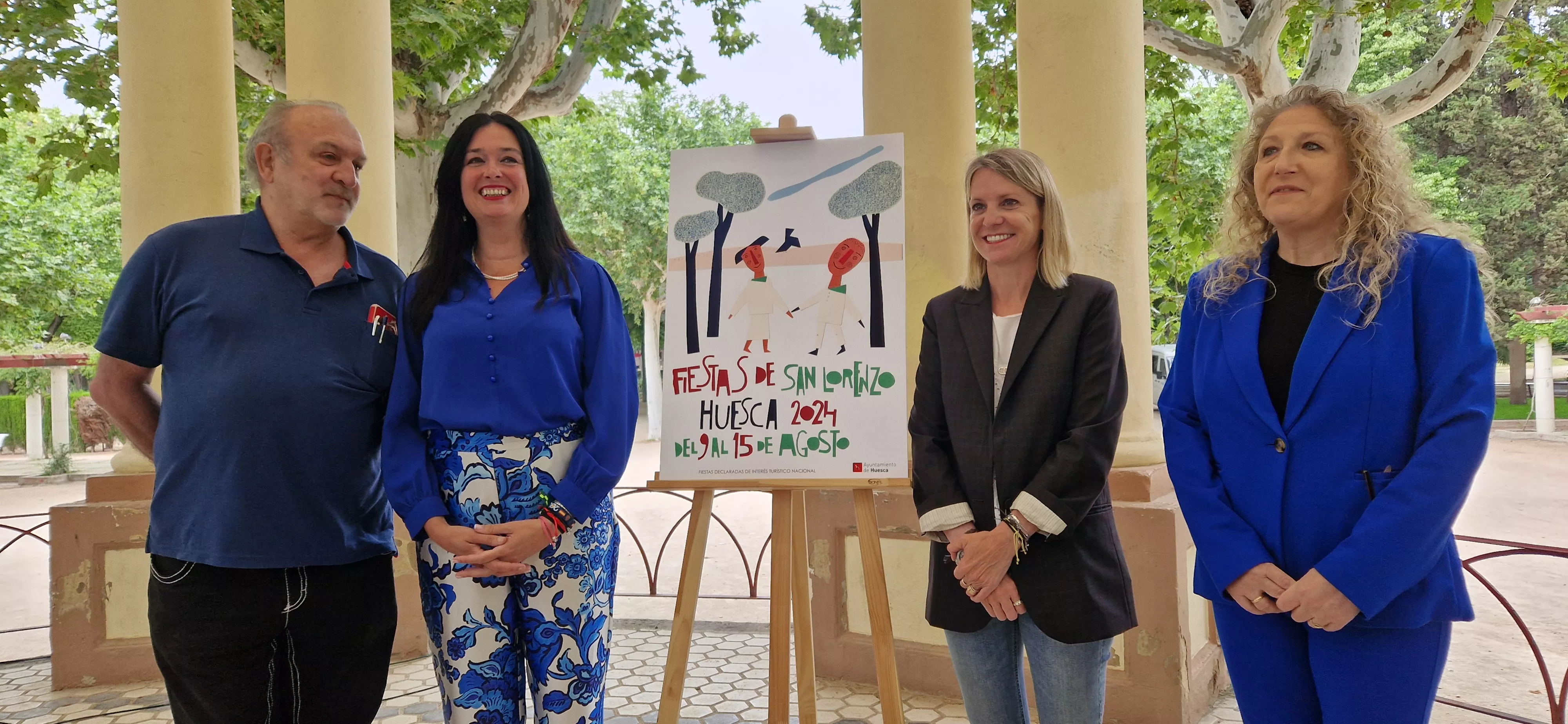 Antonio Santos, Lorena Orduna, Nuria Mur y Susana Oliván. Foto Myriam Martínez