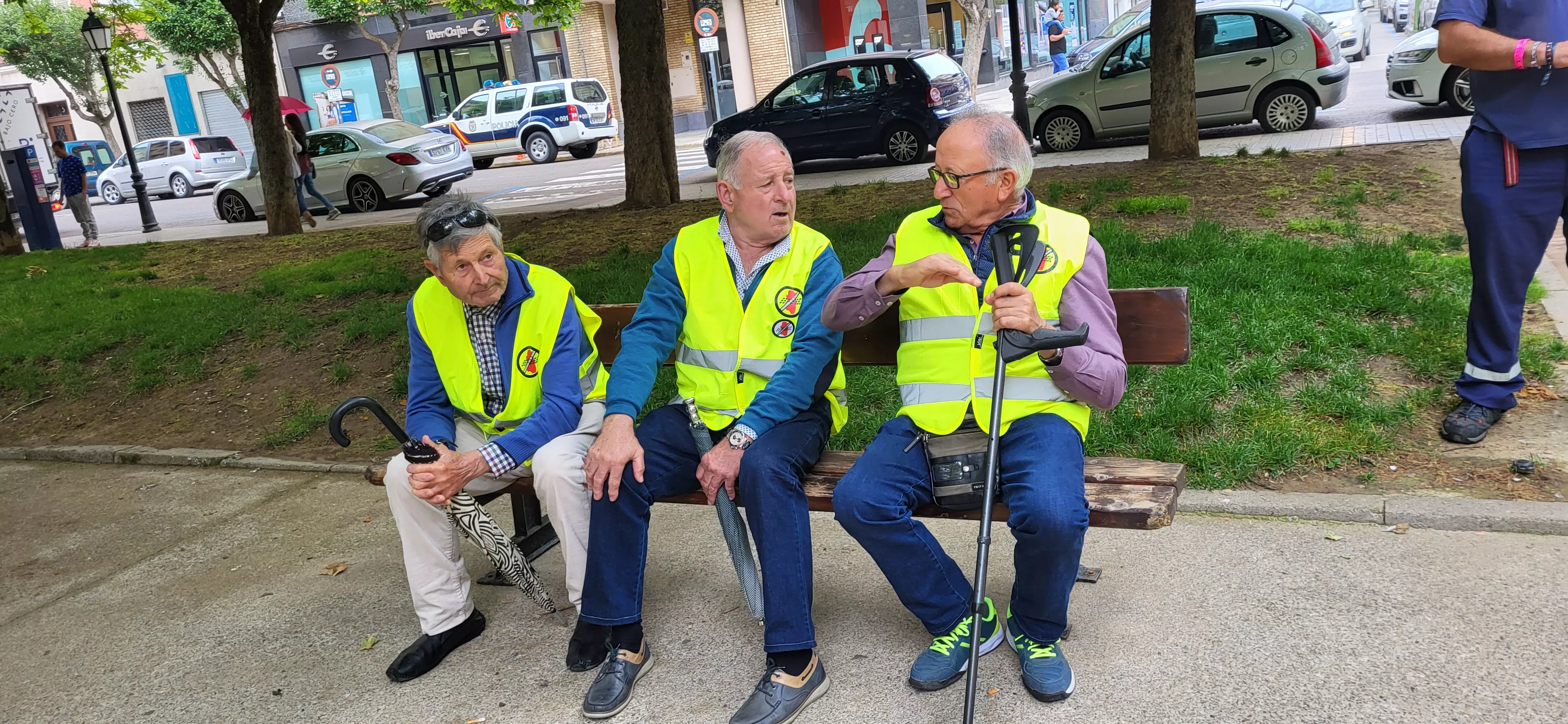 Concentración en Huesca contra los macroparques fotovoltacicos. Foto Mercedes Manterola