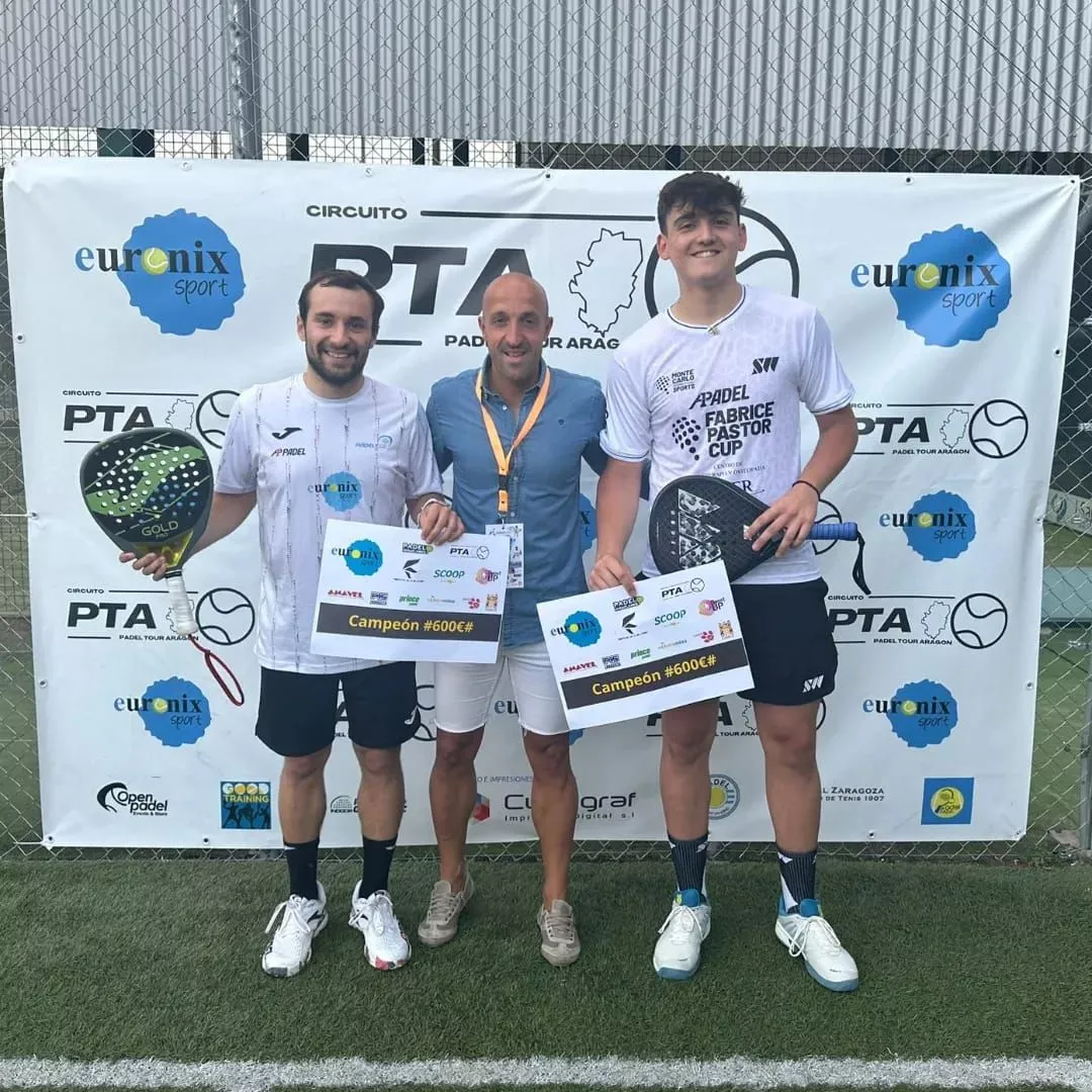 Aimar Goñi y Álex Urzola se proclamaron este domingo campeones de la prueba 3 del circuito Euronix Pádel Tour Aragón