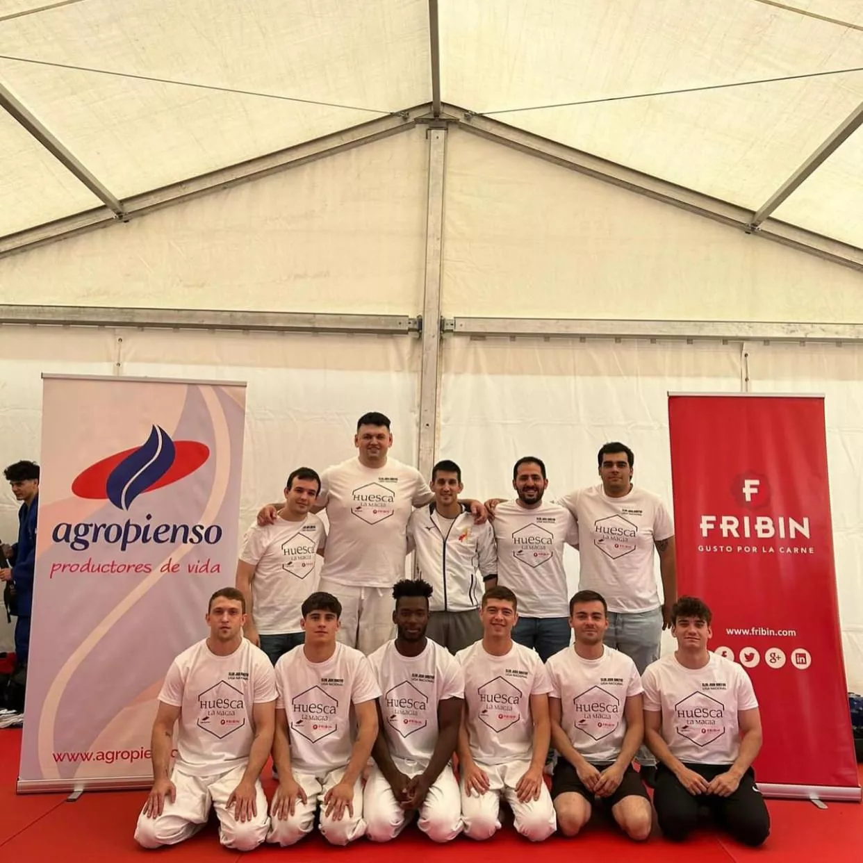 Equipo del Club Judo Binéfar de La Liga.