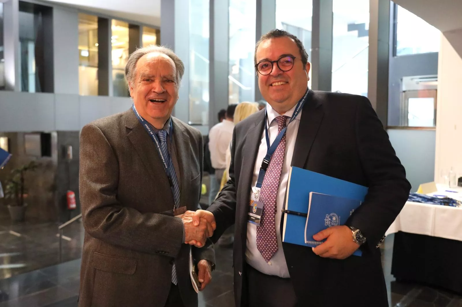 Óscar Fle y Manuel Torralba, en la Asamblea. Foto: RFAF