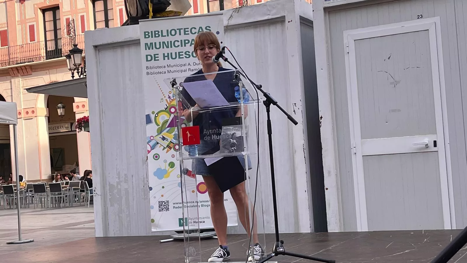 Recital del grupo de creación poética de las Bibliotecas Municipales. Foto Mercedes Manterola
