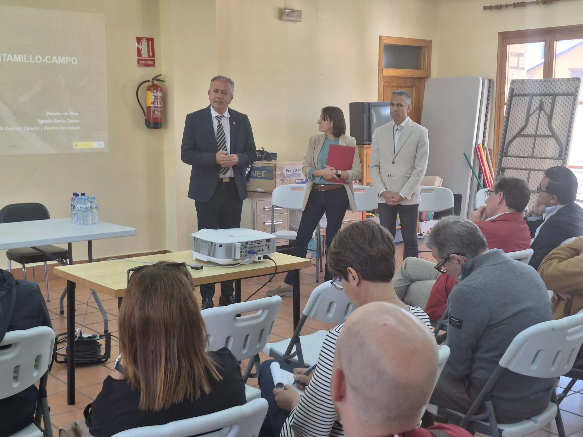 Reunión mantenida en Campo para abordar las obras de la N-260.