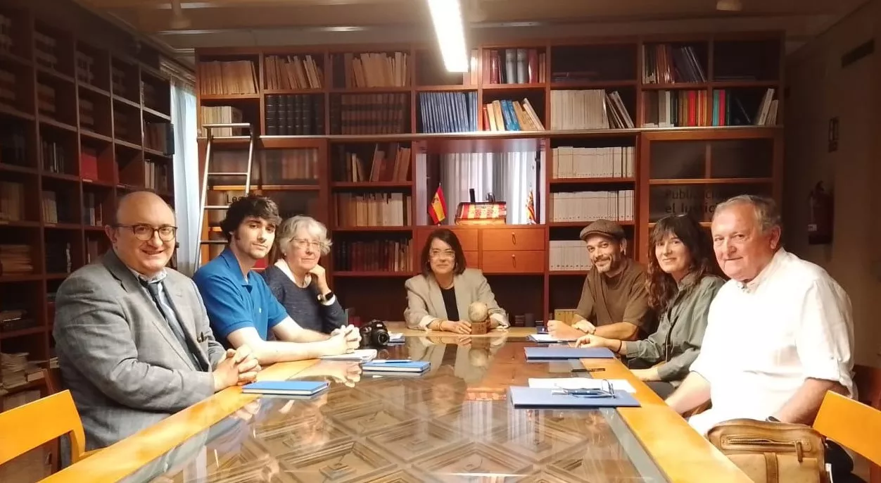 La Justicia de Aragón con representantes de colectivos ecologistas y patrimonialistas.