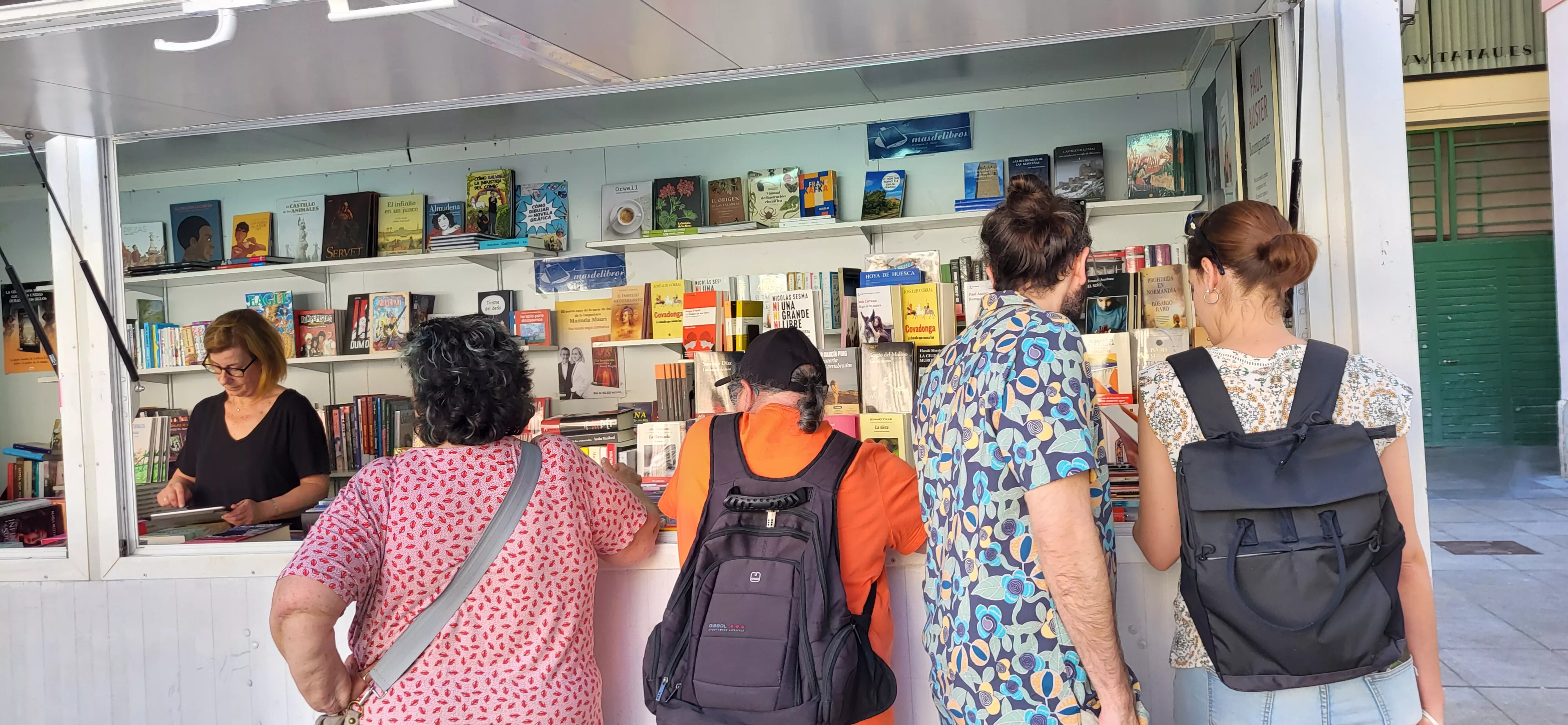 Jornada del miércoles en la 40 Feria del Libro de Huesca. Foto Mercedes Manterola