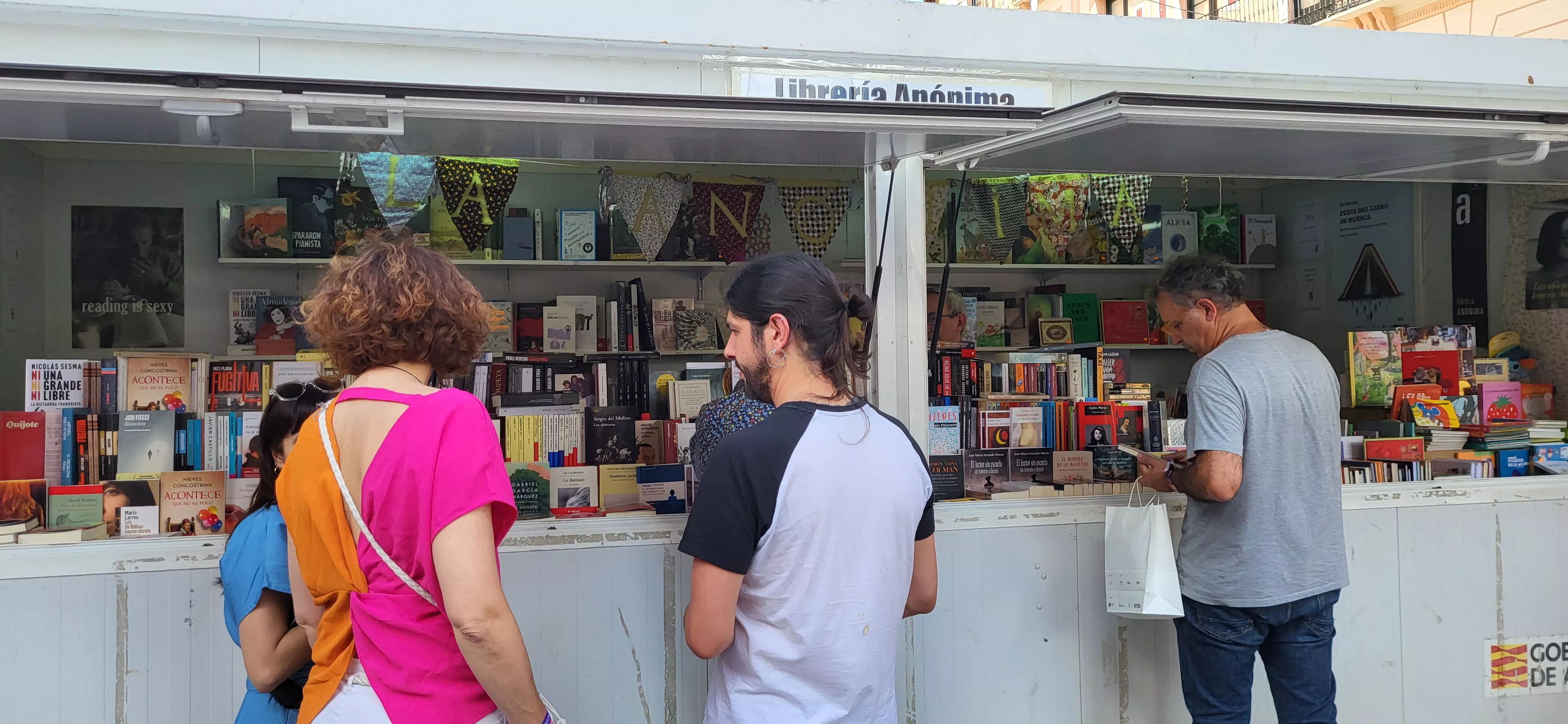 Jornada del miércoles en la 40 Feria del Libro de Huesca. Foto Mercedes Manterola
