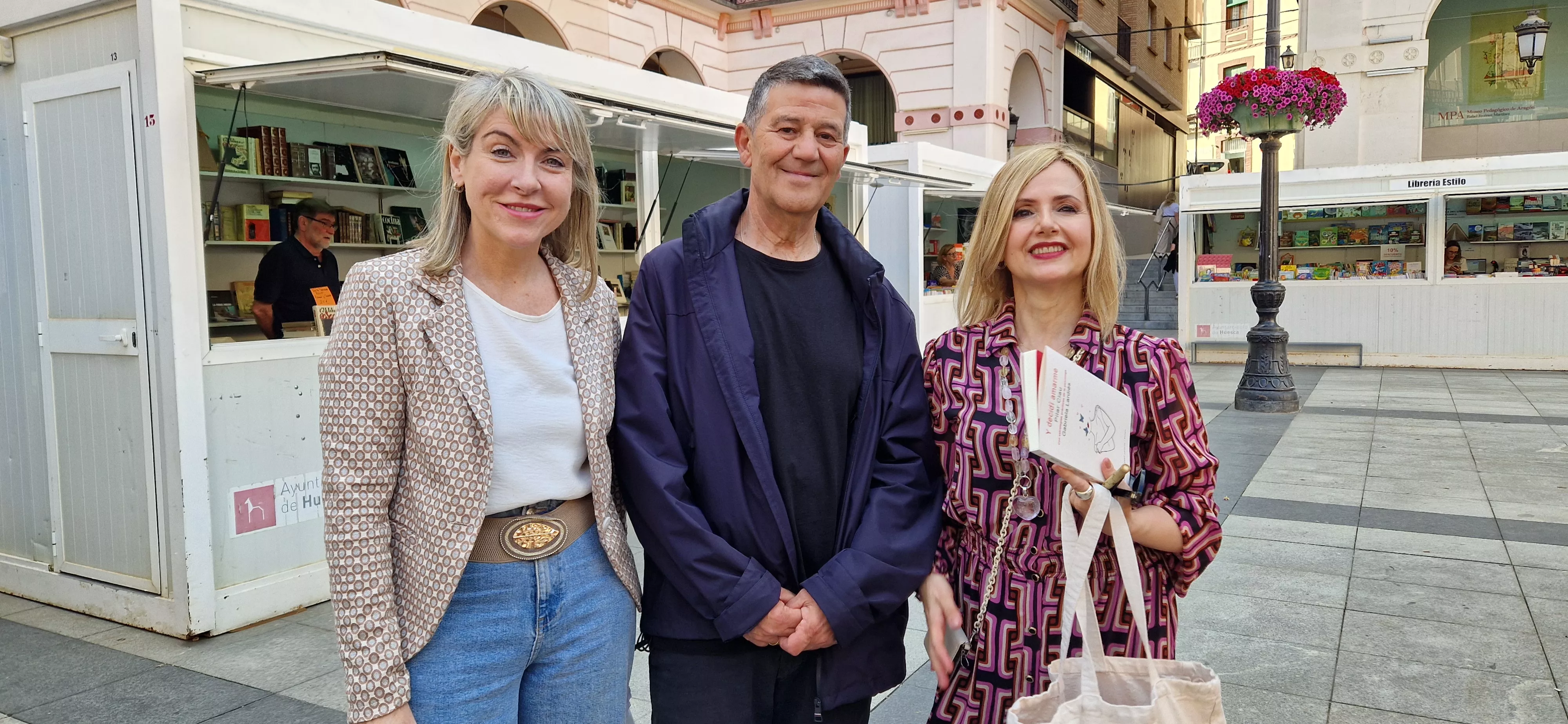 Gabriela Lardiés, Mariano Gistaín y Pilar Clau. Foto Myriam Martínez Gabriela Lardiés, Mariano Gistaín y Pilar Clau. Foto Myriam Martínez