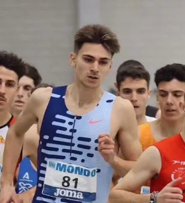 David Cartiel buscará en Fraga el récord nacional Sub-23 de 1.000 metros.