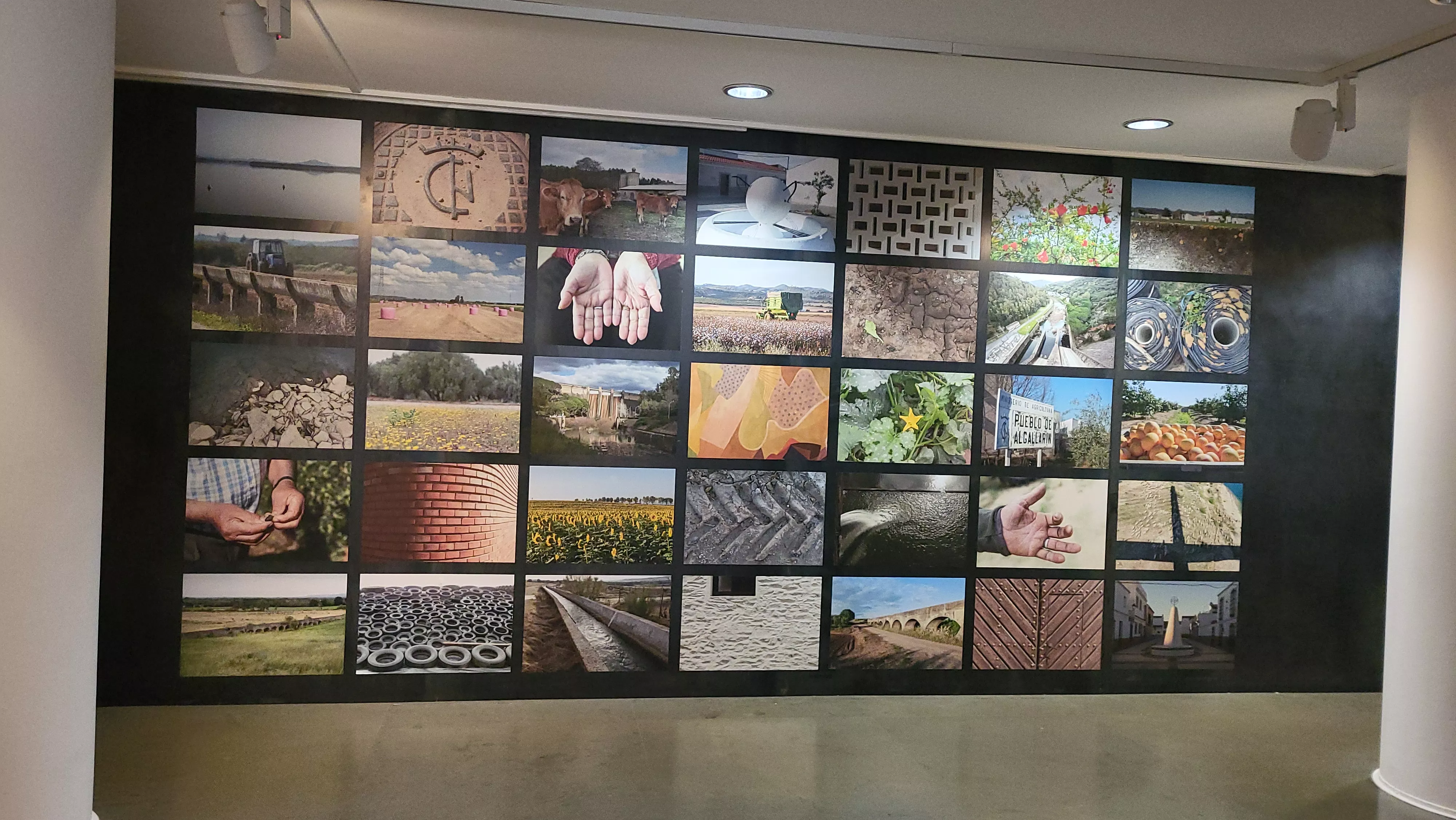 Exposición "Pueblos de colonización. Miradas a un paisaje inventado" en la DPH. Foto Mercedes Manterola