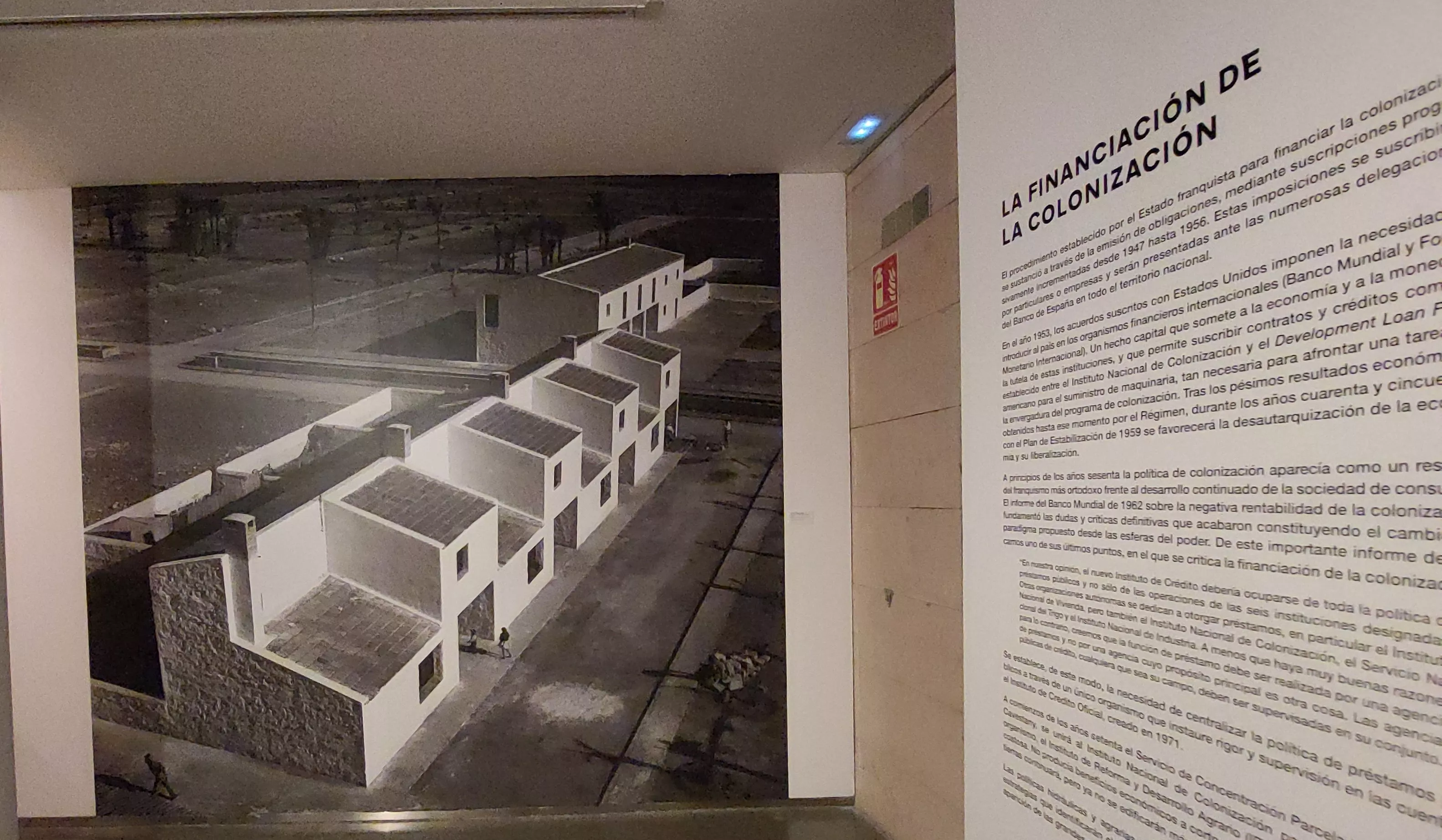 Exposición "Pueblos de colonización. Miradas a un paisaje inventado" en la DPH. Foto Mercedes Manterola