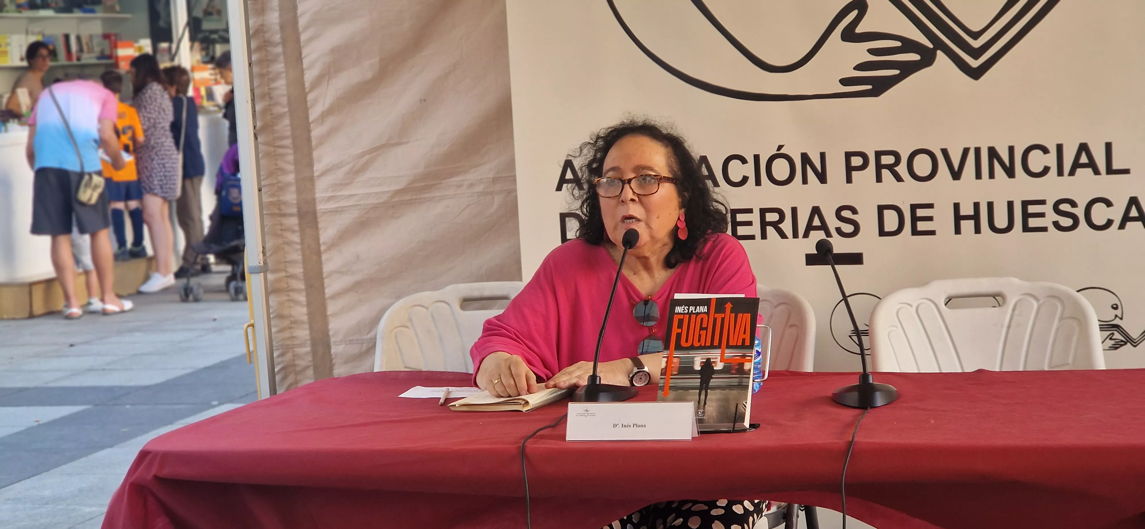 Inés Plana Giné, pregonera de la Feria del Libro de Huesca. Foto Myriam Martínez