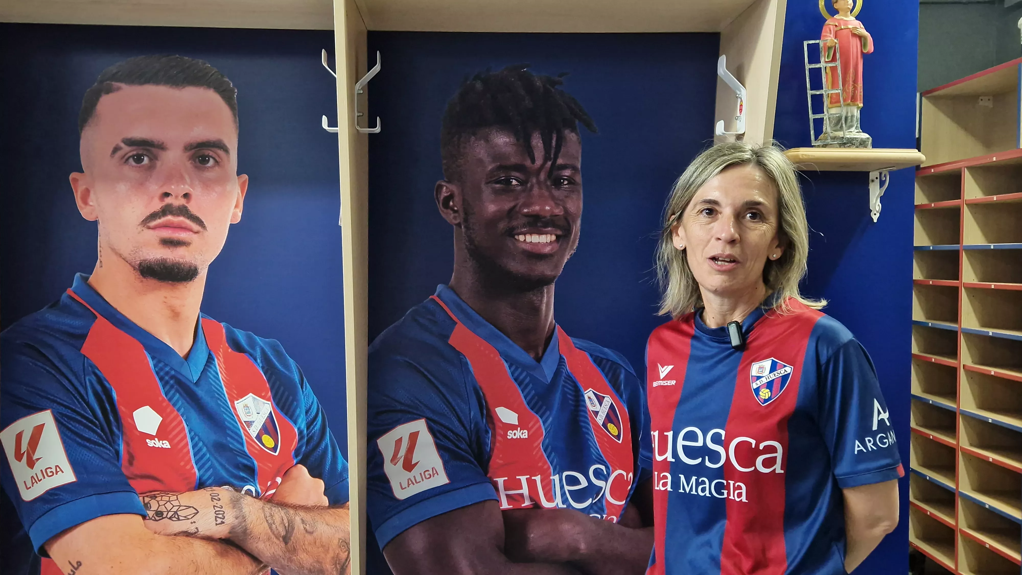 Lara Lope con Samu Obeng. Foto Myriam Martínez