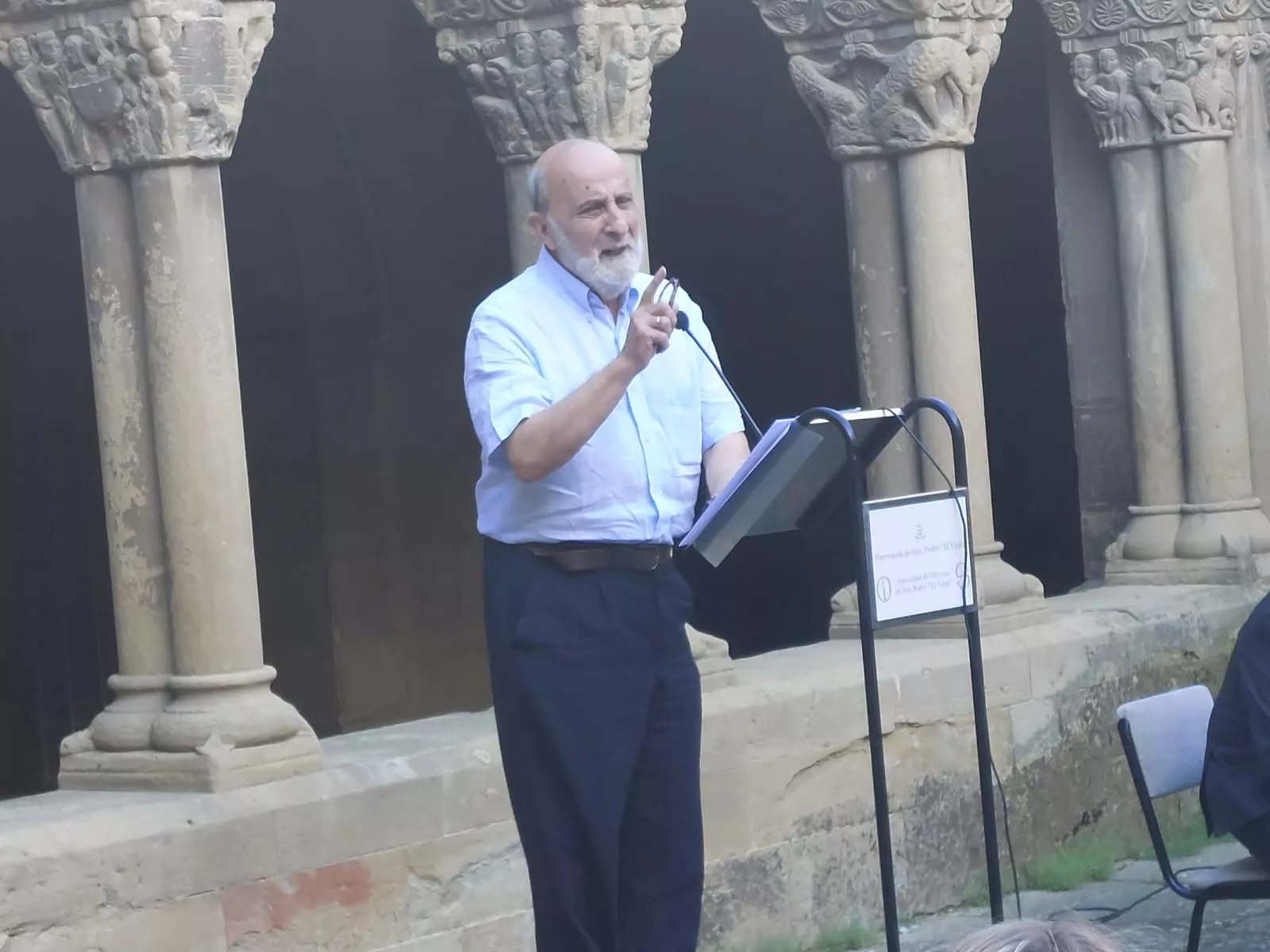 Homenaje a los Reyes Alfonso y Ramiro en San Pedro el Viejo