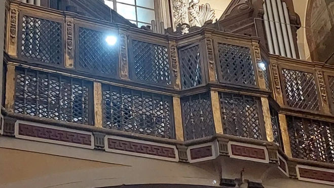 El órgano de San Vicente el Real durante el concierto de Esther Ciudad El órgano de San Vicente el Real durante el concierto de Esther Ciudad