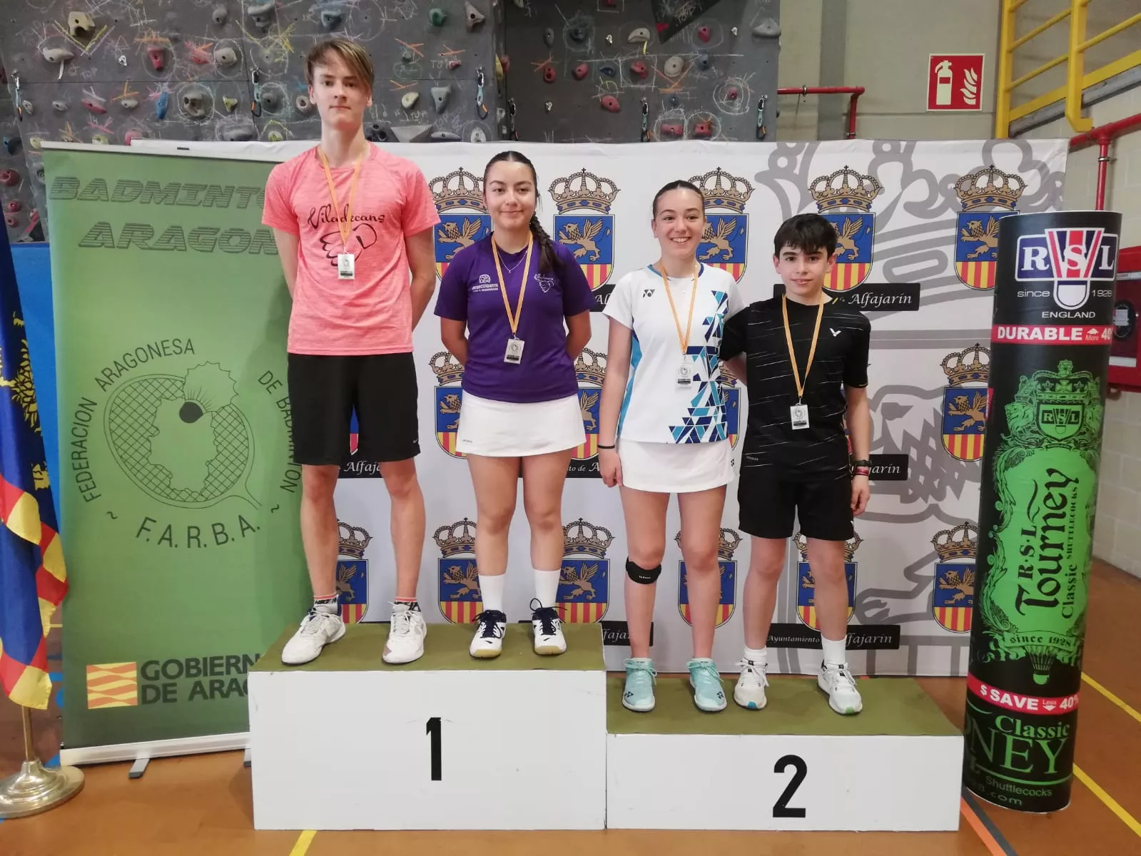 Podio dobles mixto Sub-19