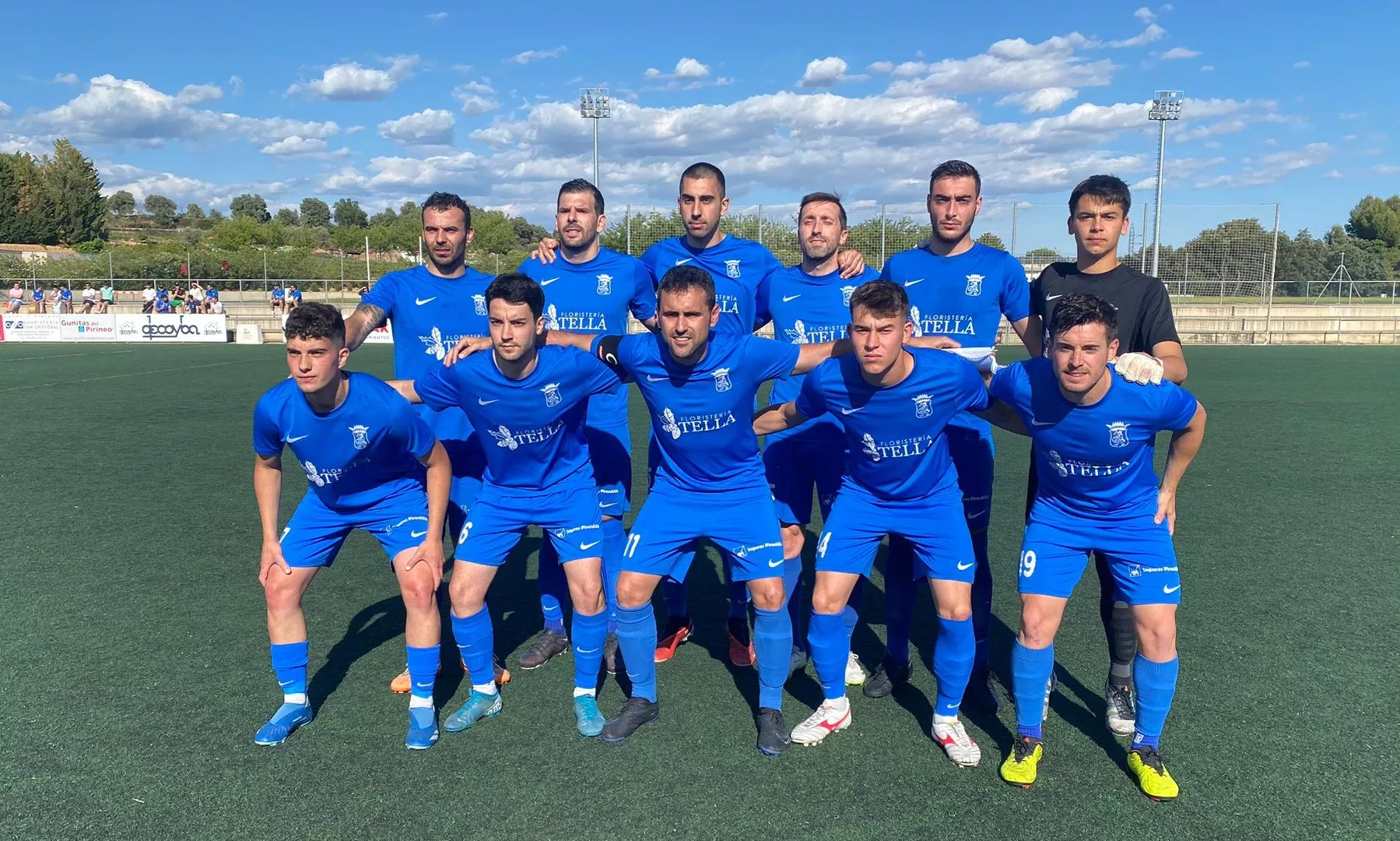 Once de la Peña Ferranca ante el Alcorisa en el partido de ida.