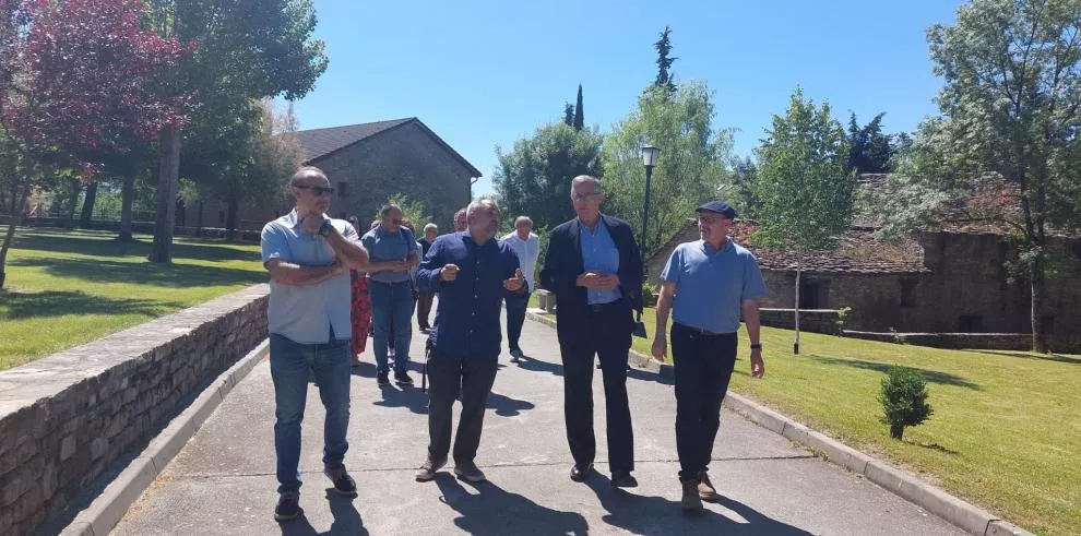 Visita del consejero Blasco ha visitado Morillo de Tou y Ligüerre de Cinca.