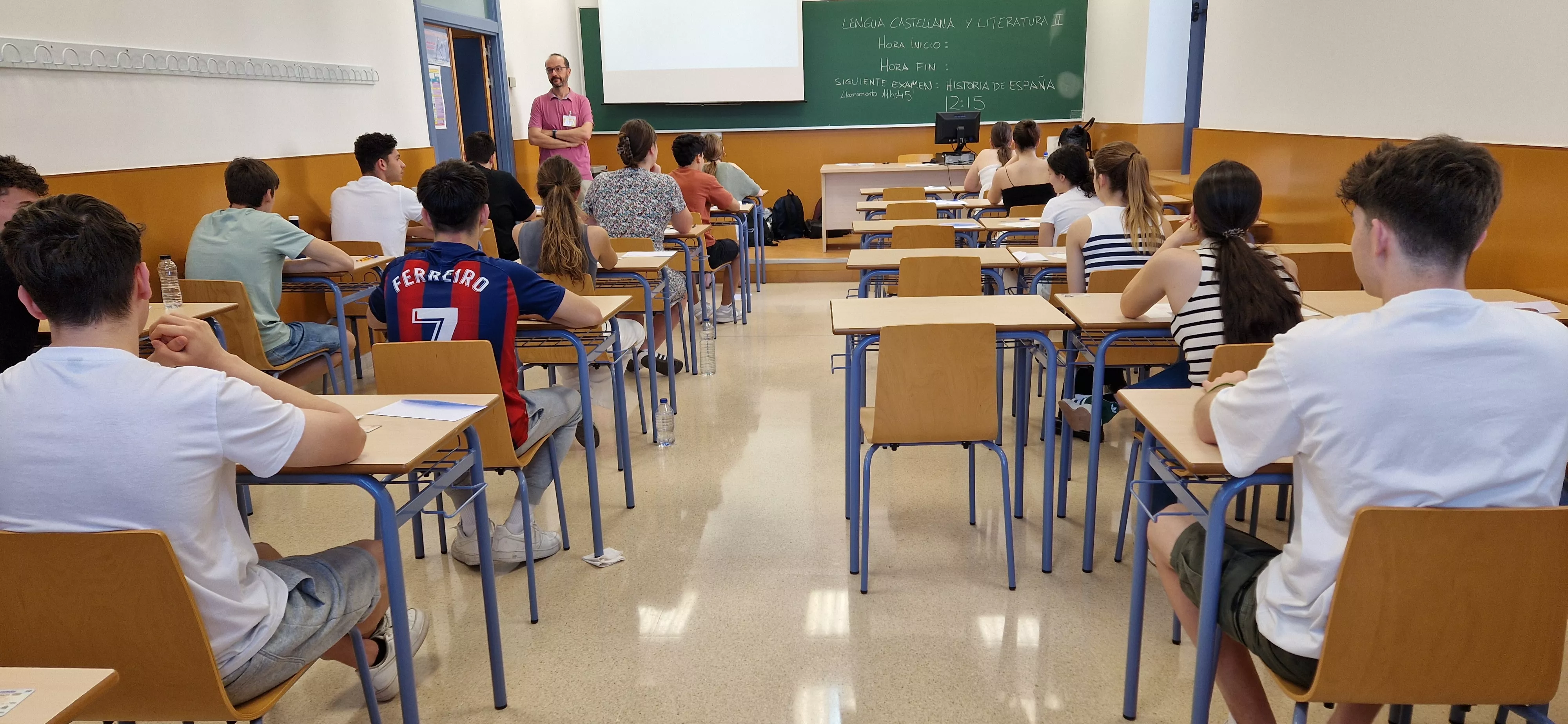 Prueba de acceso a la universidad del pasado curso. Foto Myriam Martínez Prueba de acceso a la universidad del pasado curso. Foto Myriam Martínez