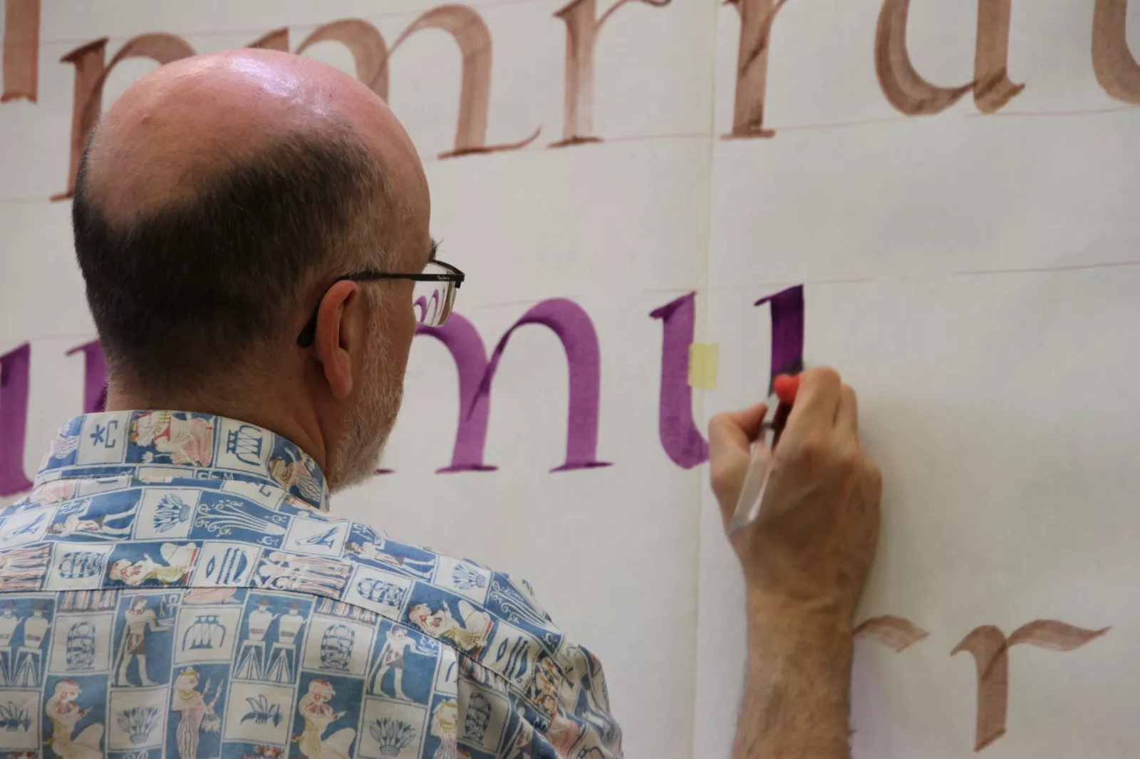 Taller de caligrafía en el Archivo Provincial de Huesca. Foto Carlos Neofato 
