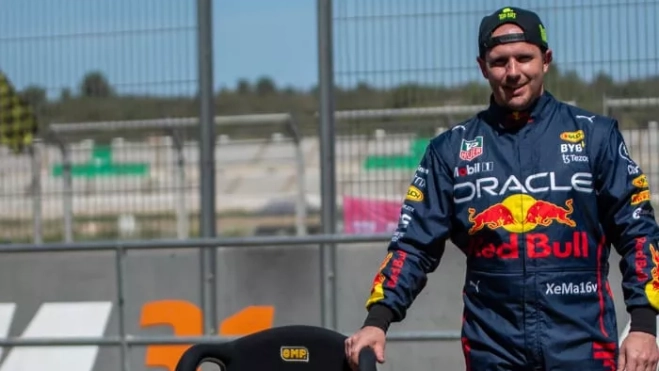 José Manuel Sancho, con su kart José Manuel Sancho, con su kart