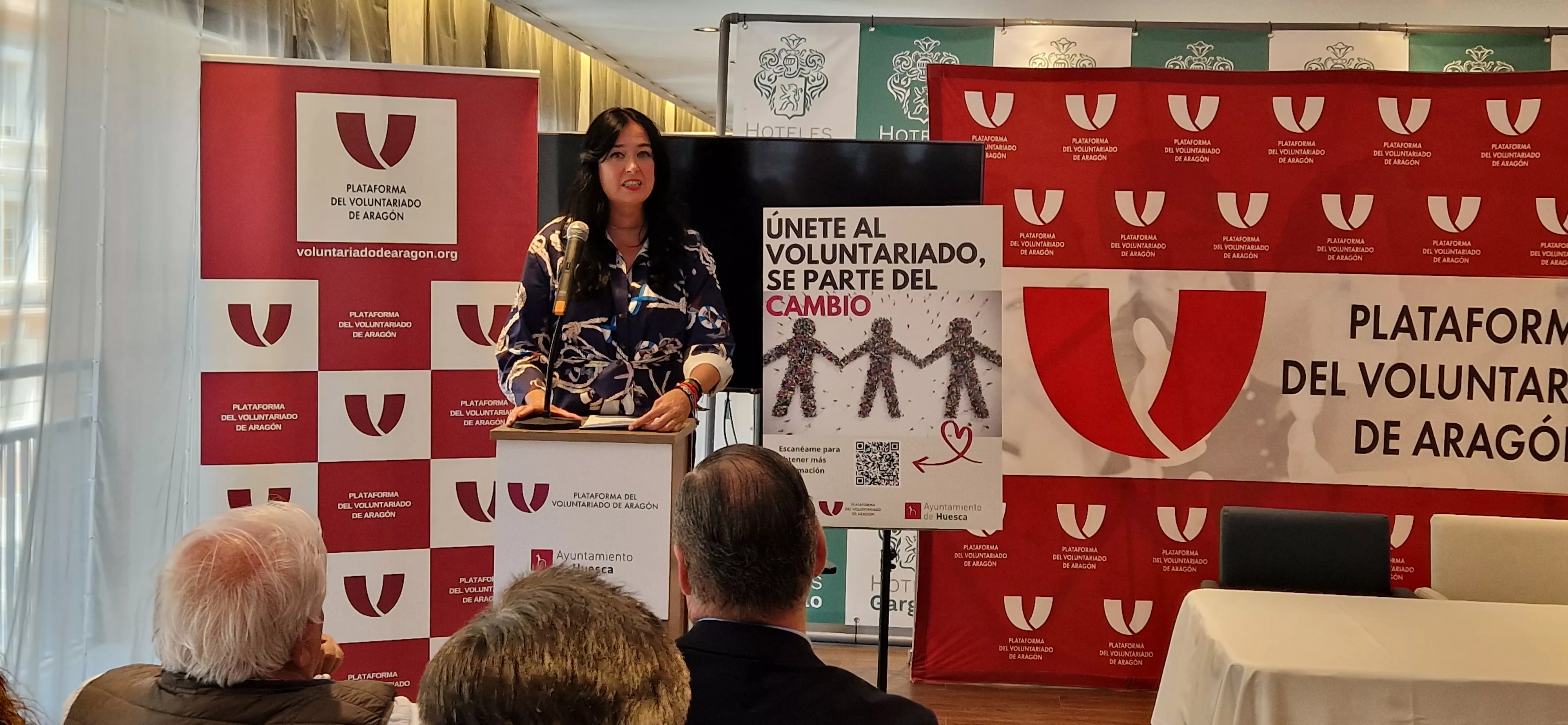 Lorena Orduna, tras la reunión con la Plataforma del Voluntariado. Foto Myriam Martínez