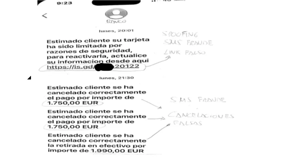 El inicio de todo en la ciberestafa mediante phising con el nombre de un banco El inicio de todo en la ciberestafa mediante phising con el nombre de un banco
