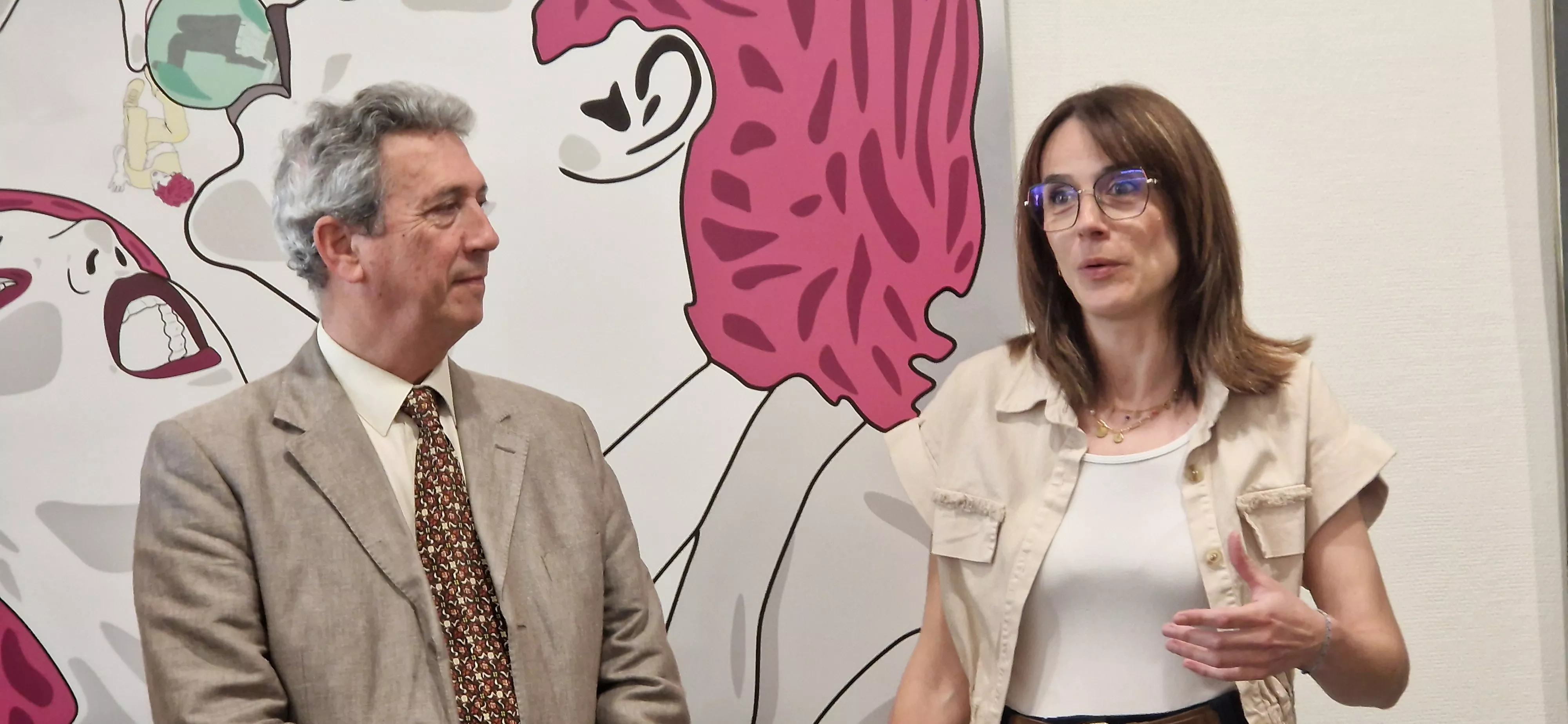 José Ramón Auría y María Puértolas. Colección CAI en el Museo Diocesano de Barbastro. Foto Myriam Martínez 