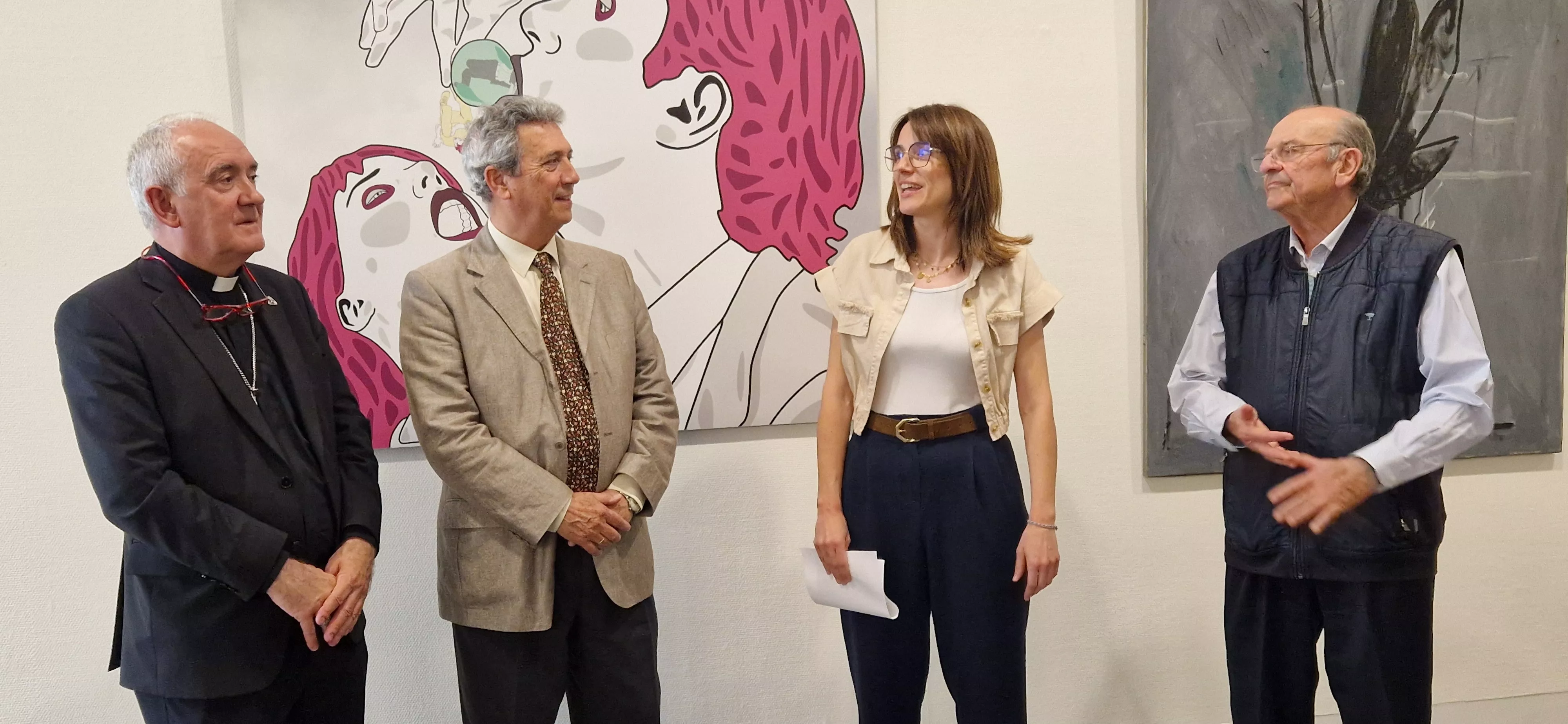 Ángel Pérez, José Ramón Auría, María Puértolas y Ángel Noguero. Foto Myriam Martínez 