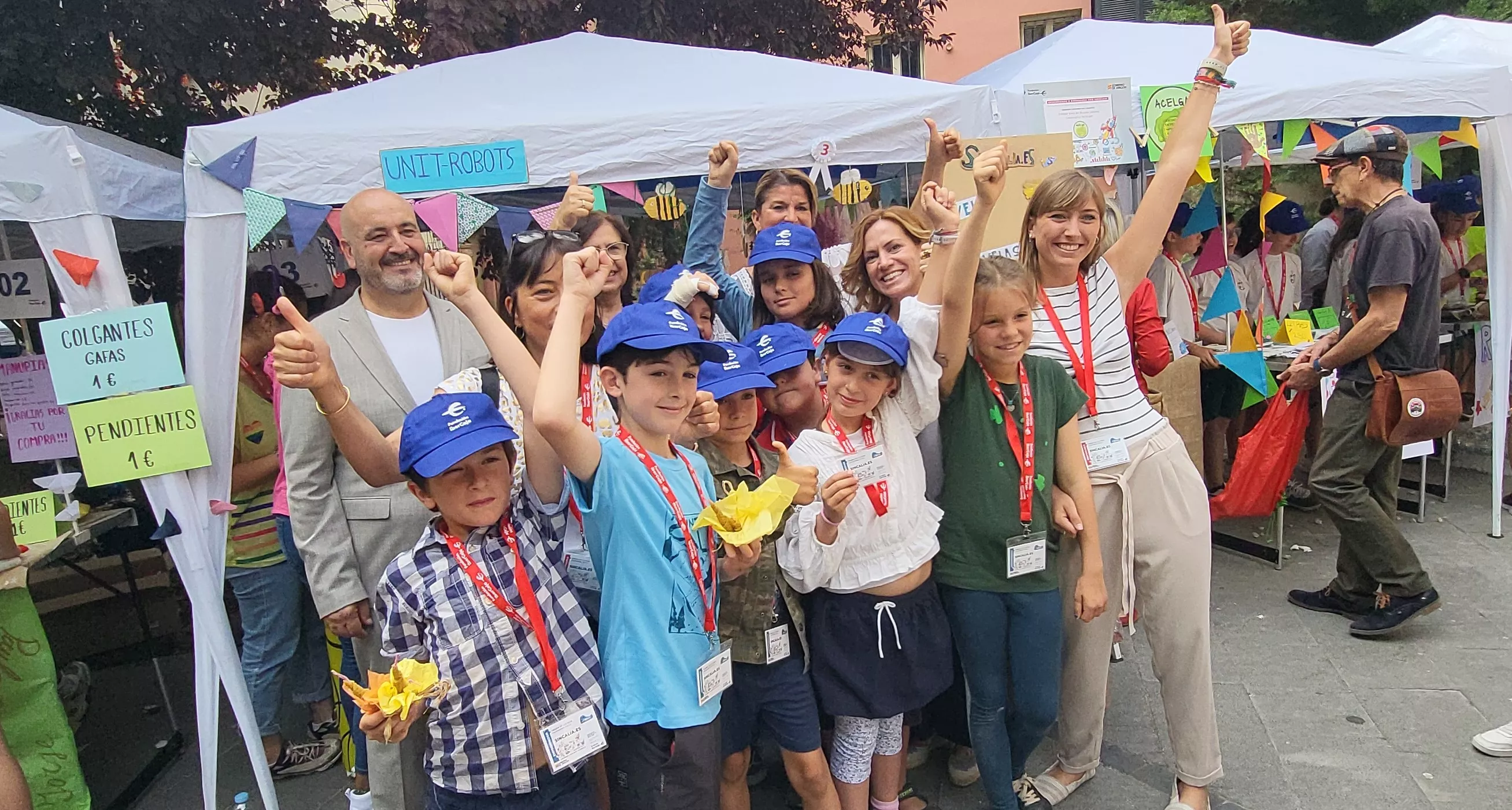 Mercado de Cooperativas Escolares en el centro Fundación Ibercaja de Huesca. Foto Mercedes Manterola