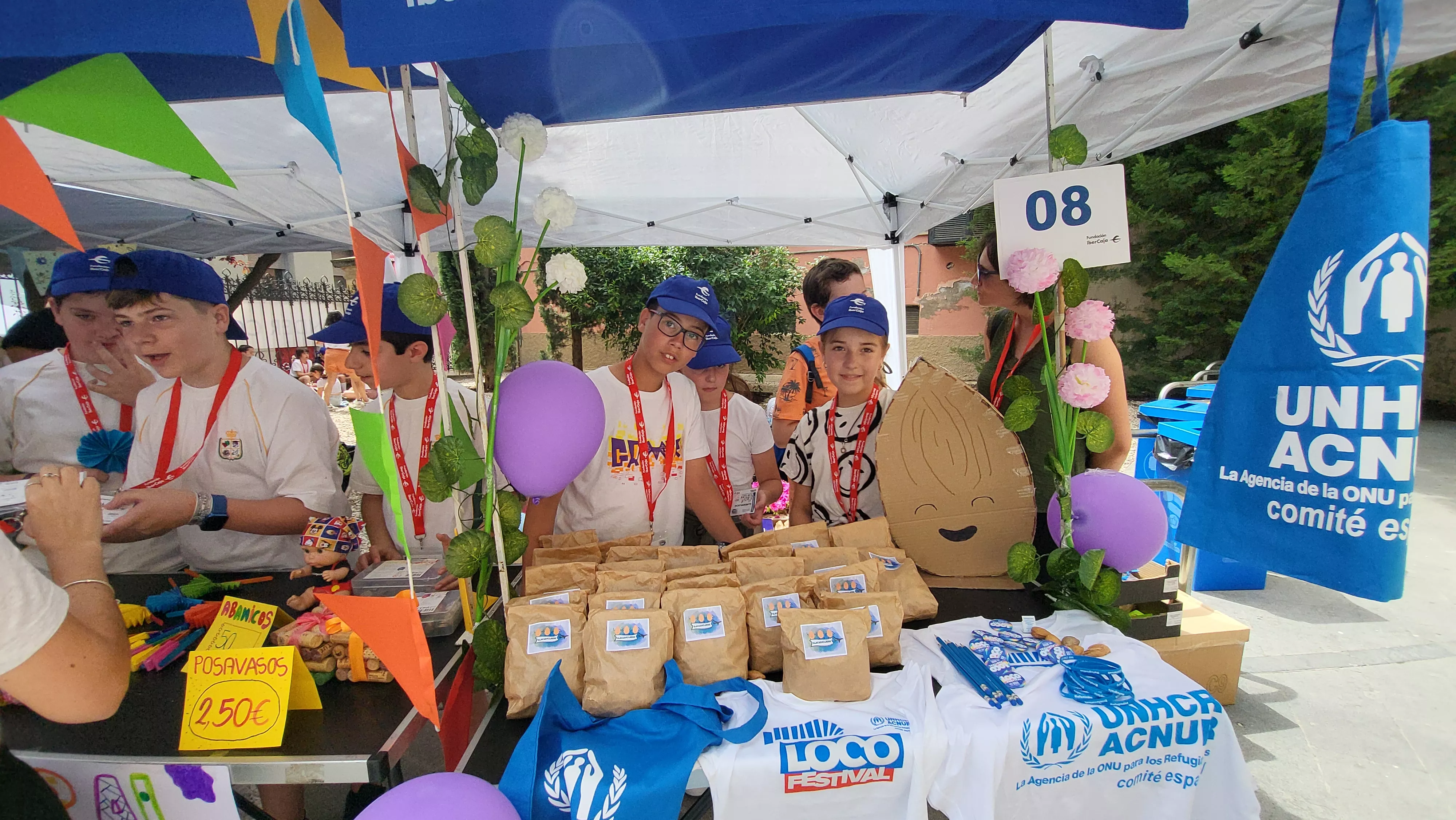 Mercado de Cooperativas Escolares en el centro Fundación Ibercaja de Huesca. Foto Mercedes Manterola
