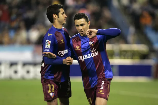 Ruben Castro en un partido con el Huesca. Foto: LFP