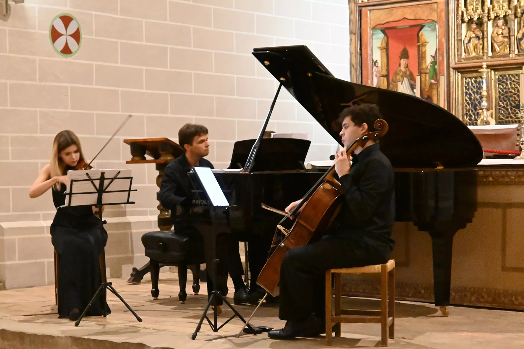 Concierto de Música cercana en la Colegiata de Bolea. Foto Carlos Jalle