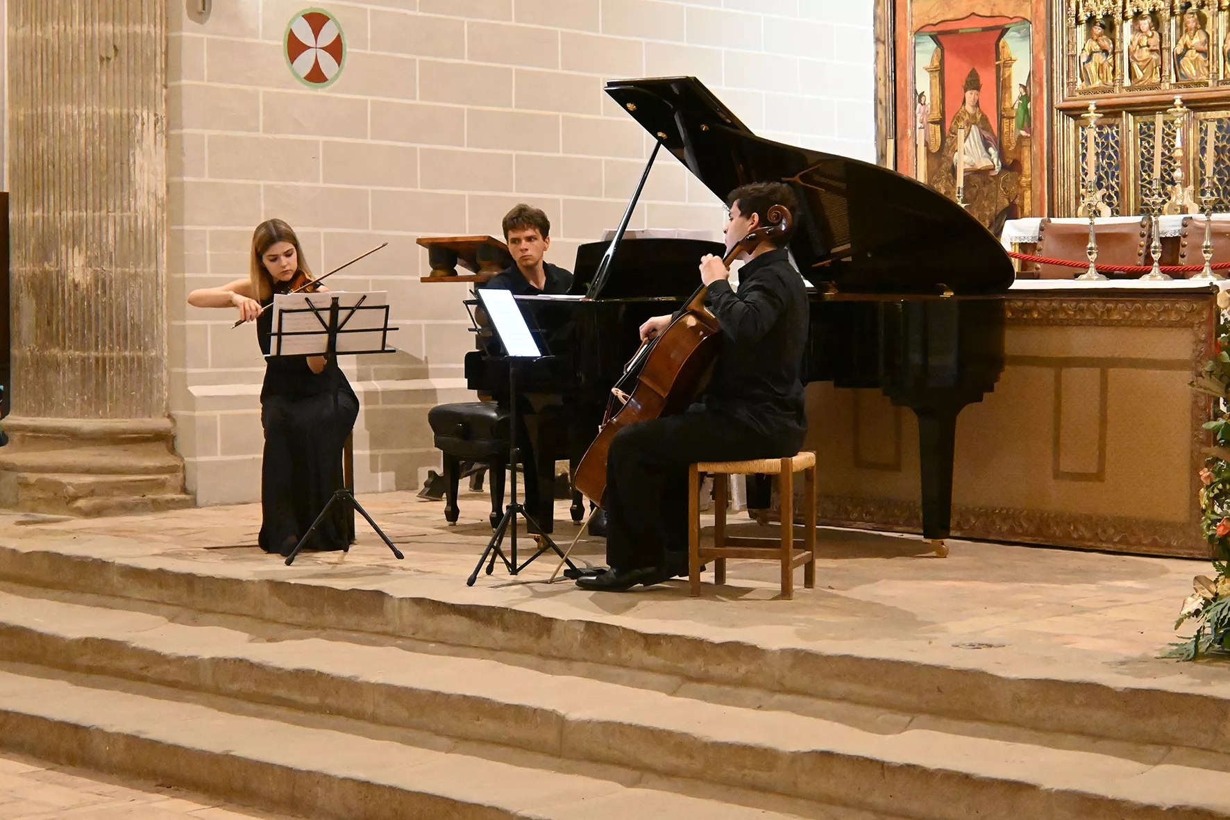 Concierto de Música cercana en la Colegiata de Bolea. Foto Carlos Jalle