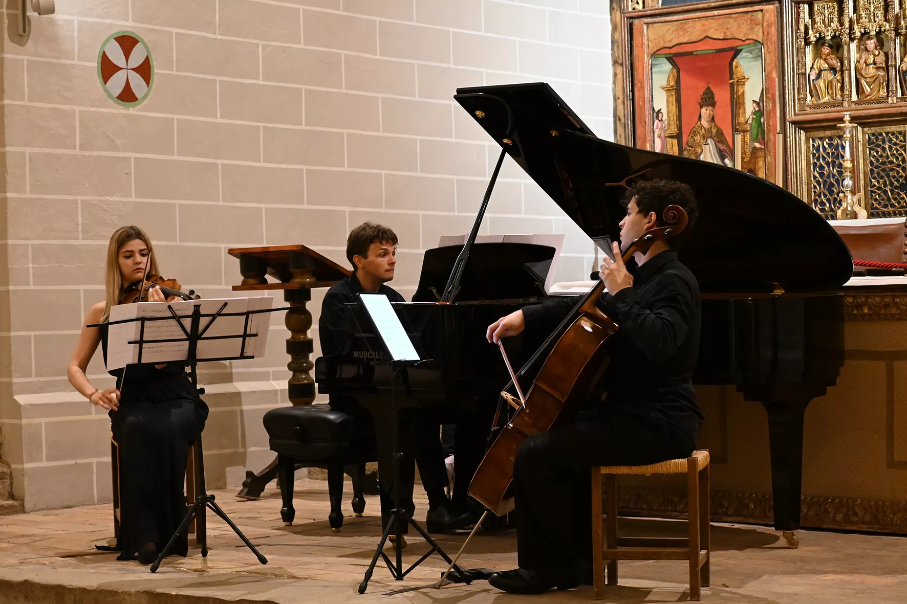 Concierto de Música cercana en la Colegiata de Bolea. Foto Carlos Jalle