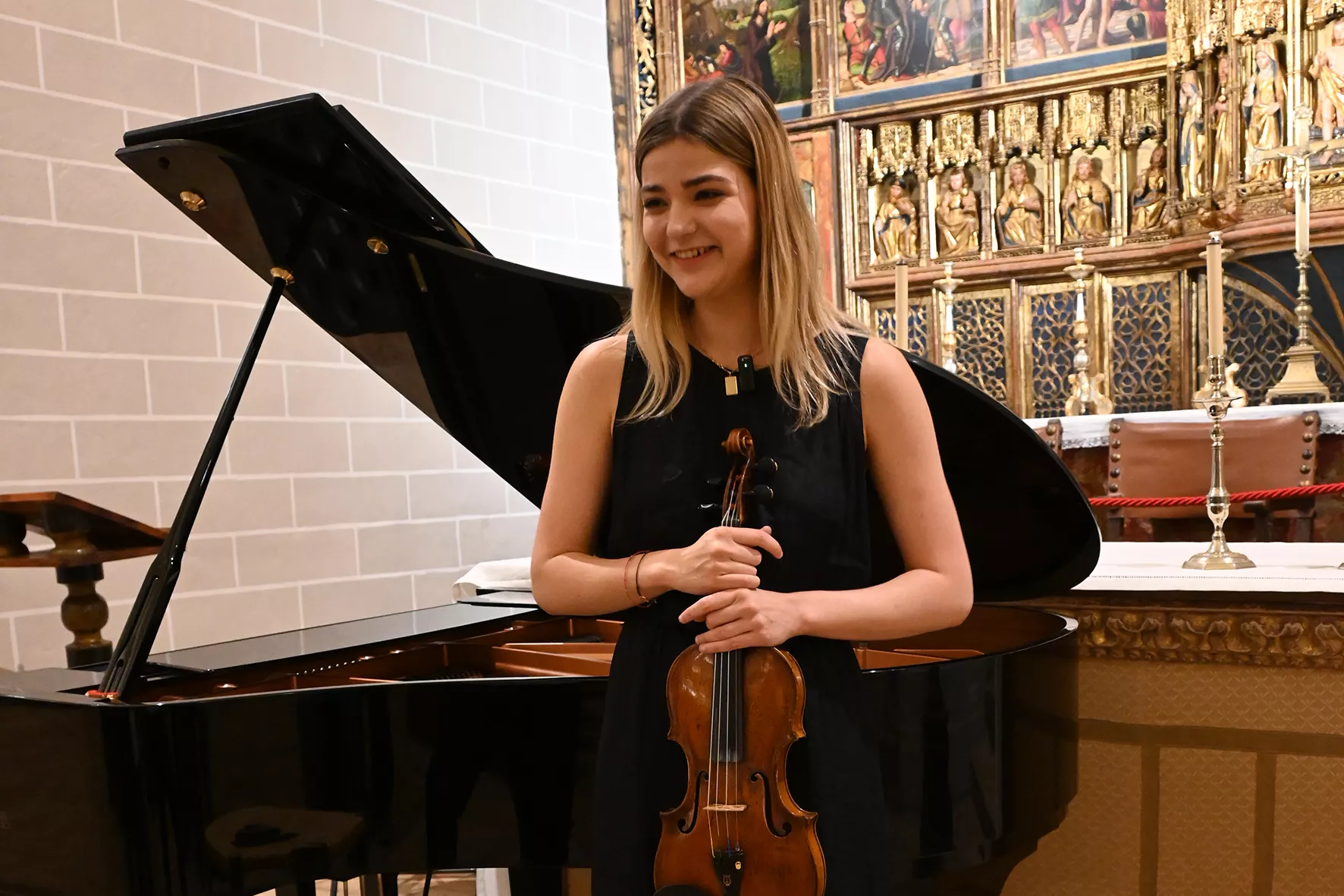 Concierto de Música cercana en la Colegiata de Bolea. Foto Carlos Jalle