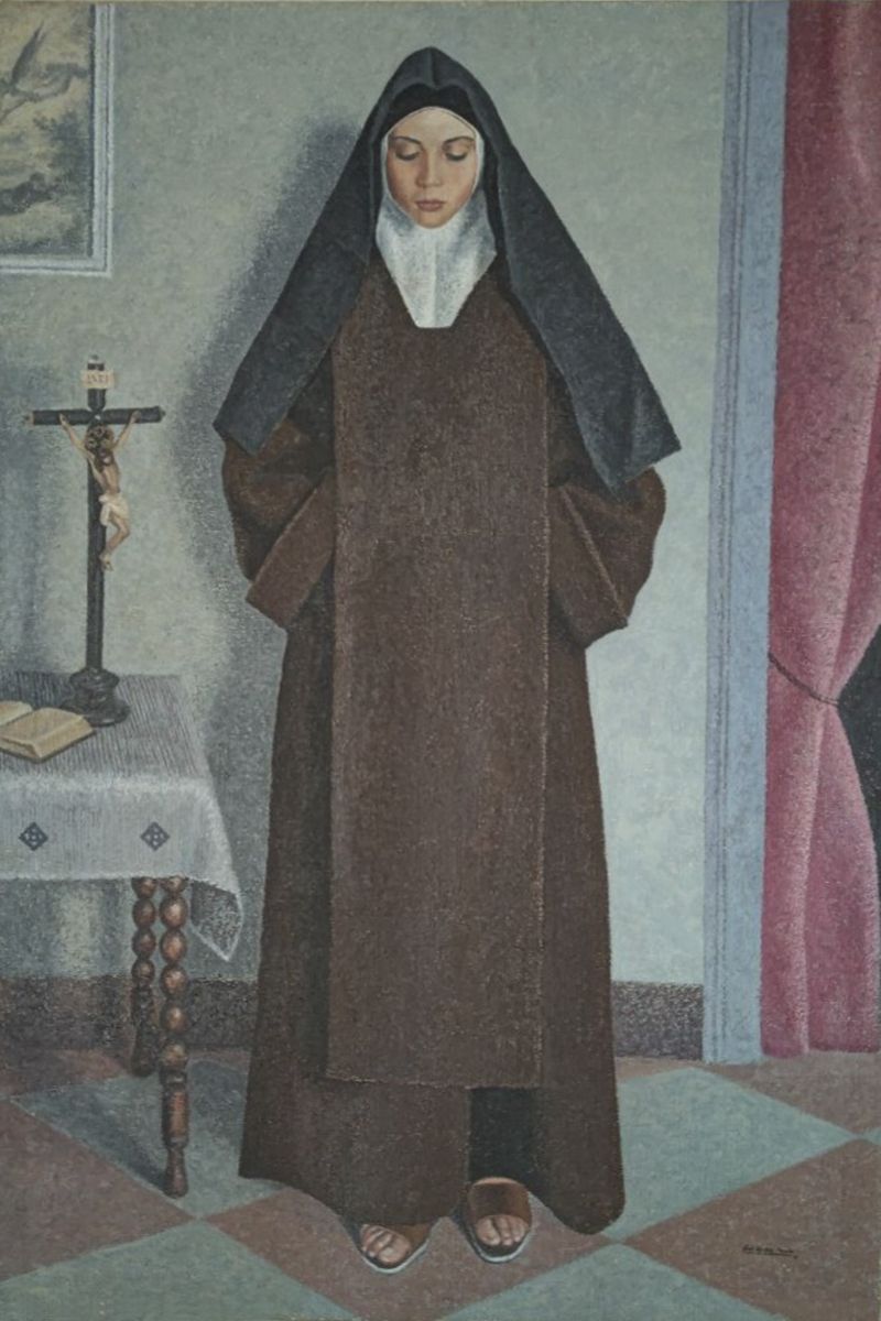 Obra del pintor Ángel Gutiérrez Fanlo donada a la parroquia de Quinzano