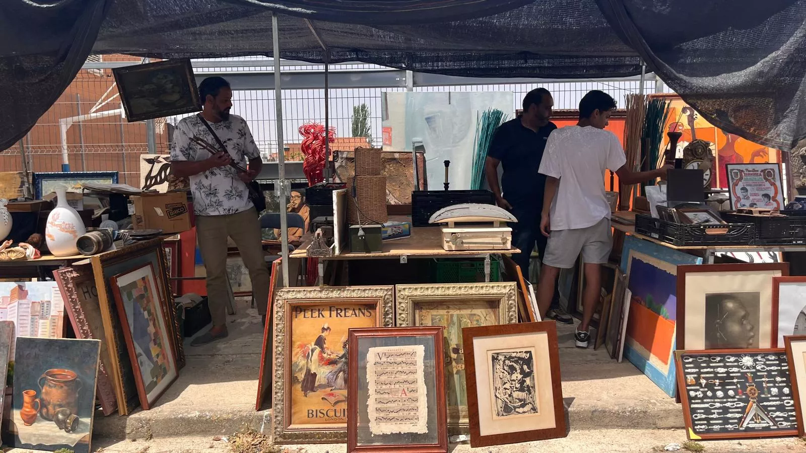 Feria de Antigüedades de Chimillas. Foto Mercedes Manterola