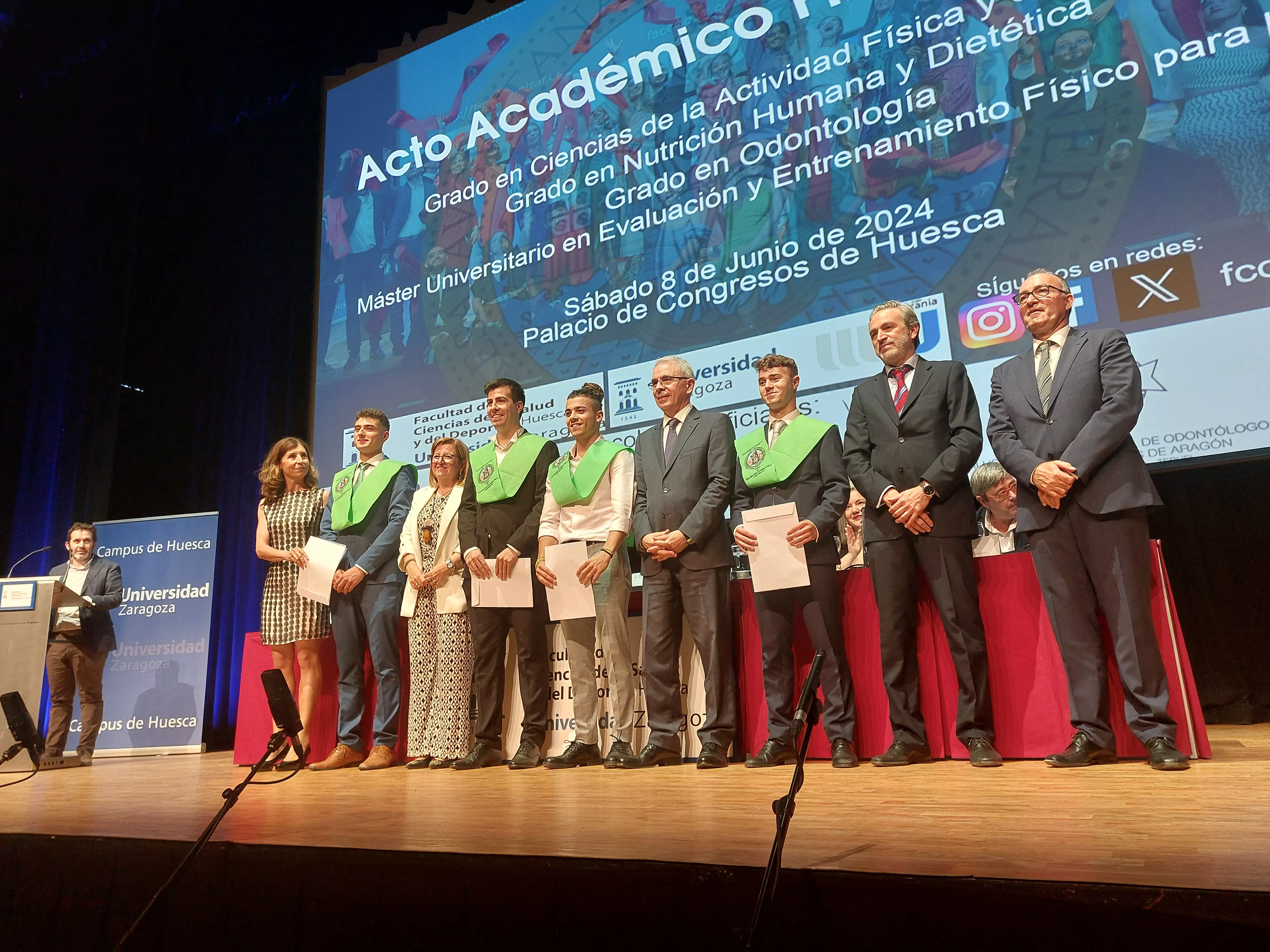 Graduación de los estudios de la Facultad de Ciencias de la Salud y del Deporte. Foto Javier García Antón