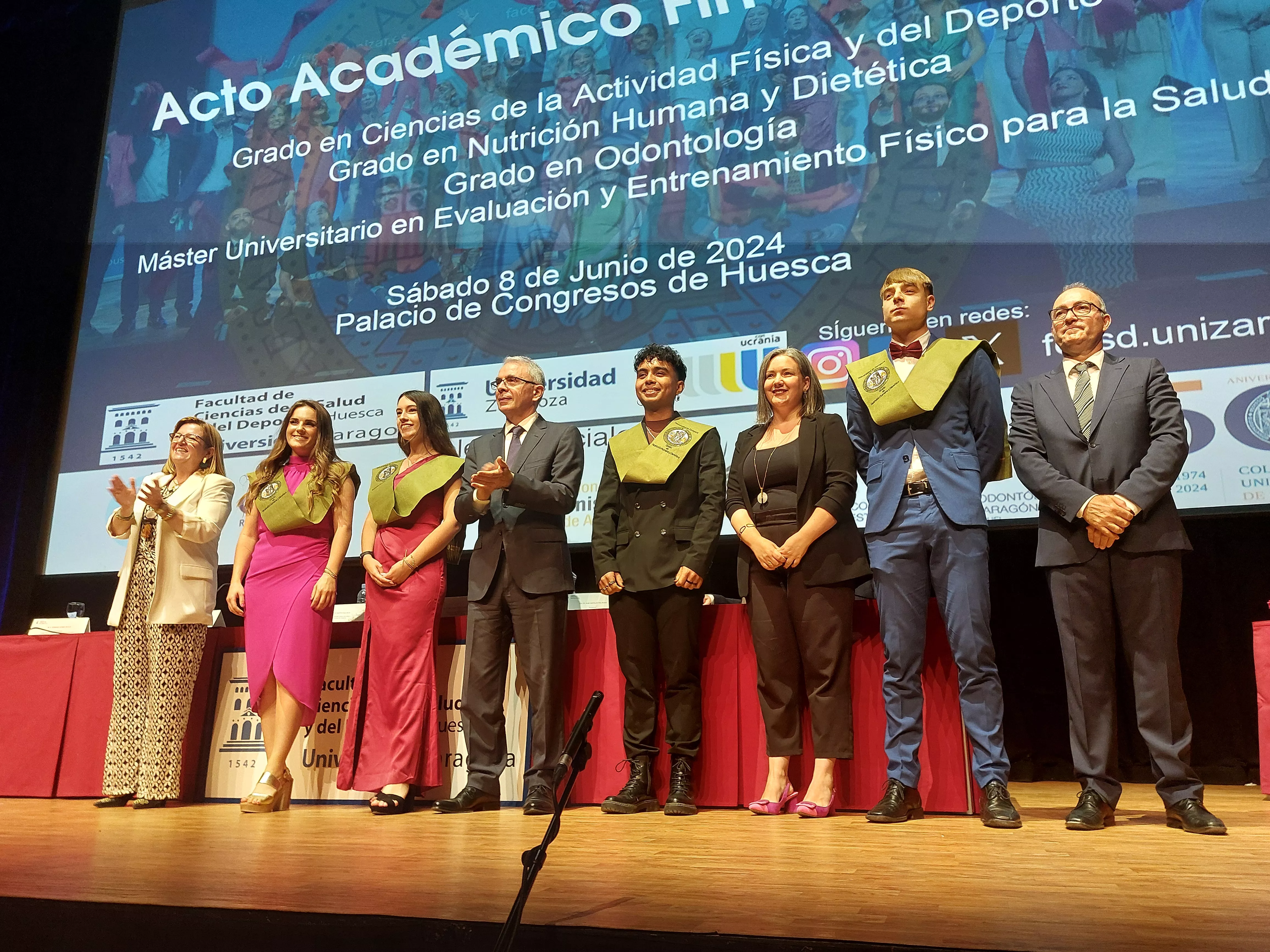 Graduación de los estudios de la Facultad de Ciencias de la Salud y del Deporte. Foto Javier García Antón